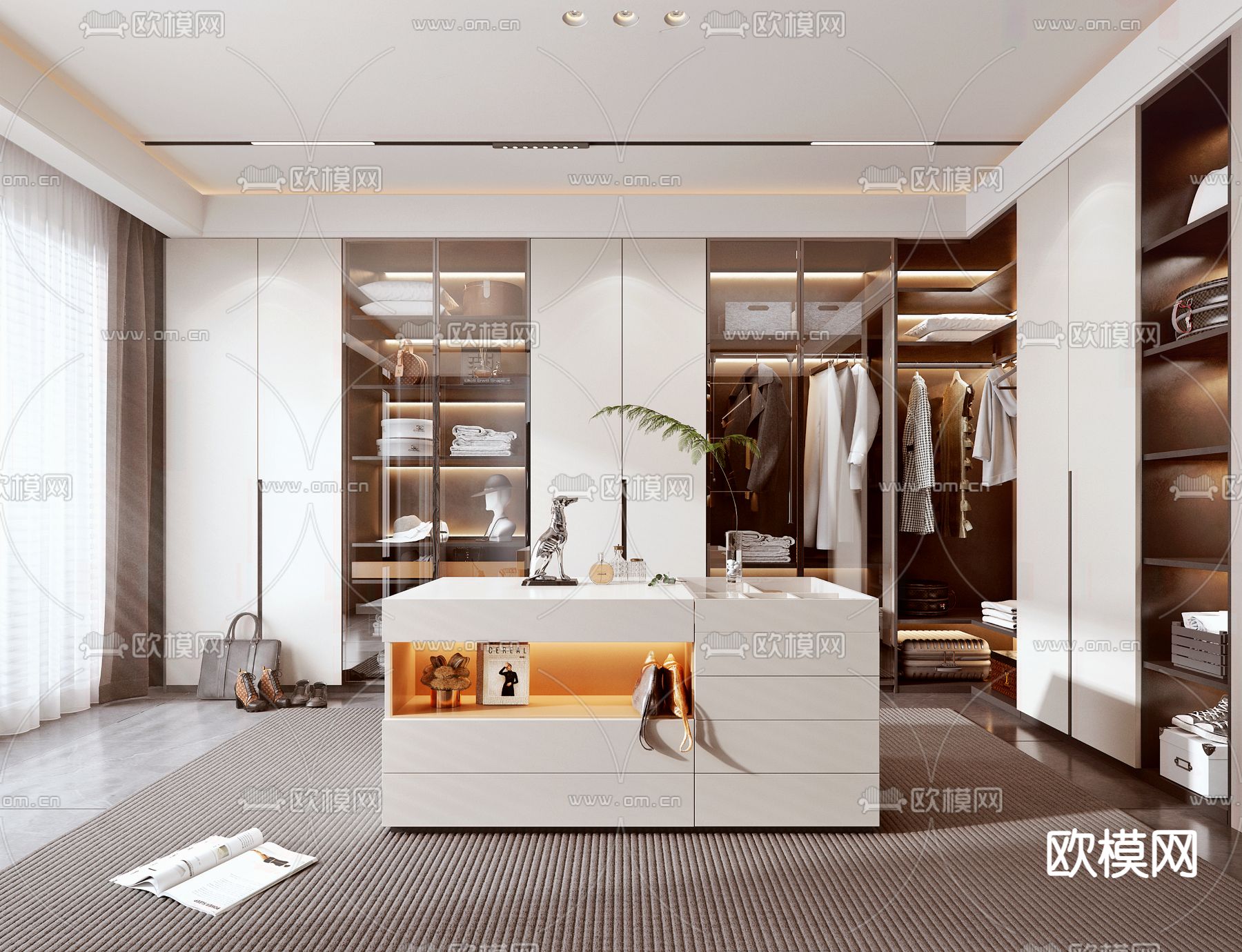 CLOSET ROOM – VRAY / CORONA – 3D MODEL – 2364 - thumbnail 1