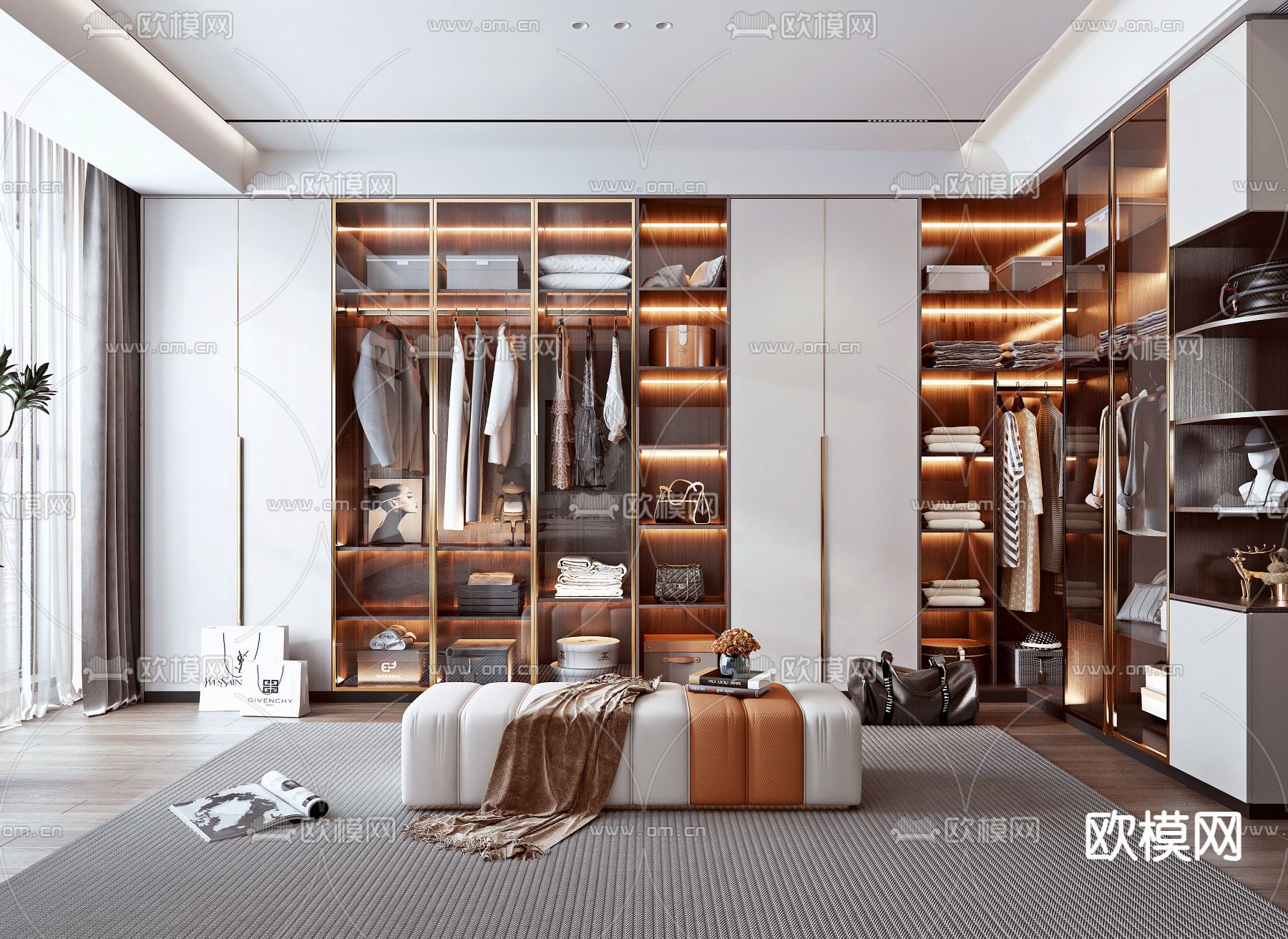 CLOSET ROOM – VRAY / CORONA – 3D MODEL – 2367 - thumbnail 1