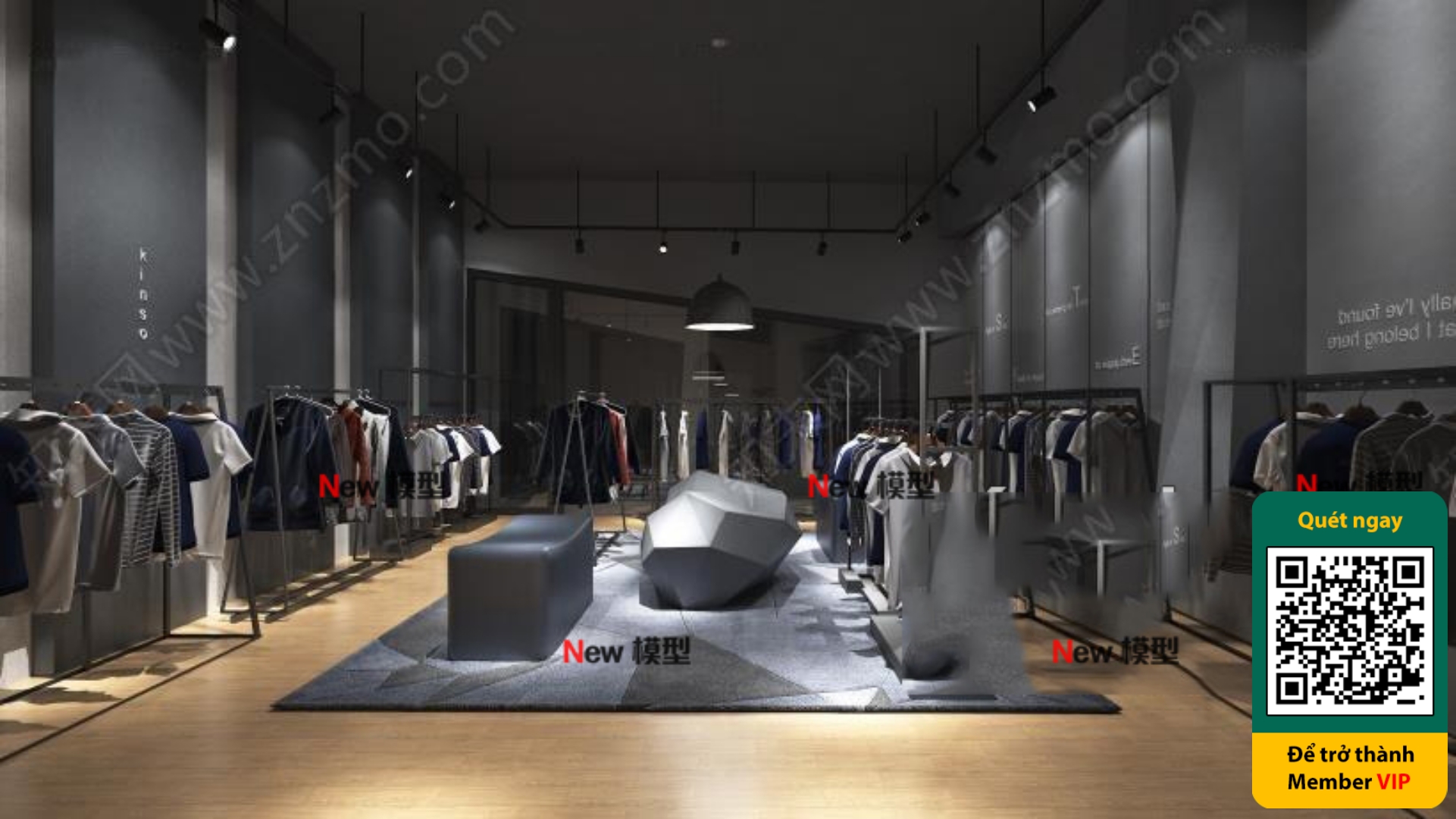 CLOTHING STORE – VRAY / CORONA – 3D MODEL – 6272 - thumbnail 1