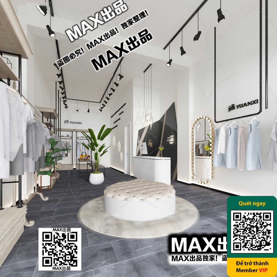 CLOTHING STORE – VRAY / CORONA – 3D MODEL – 6291 - thumbnail 1