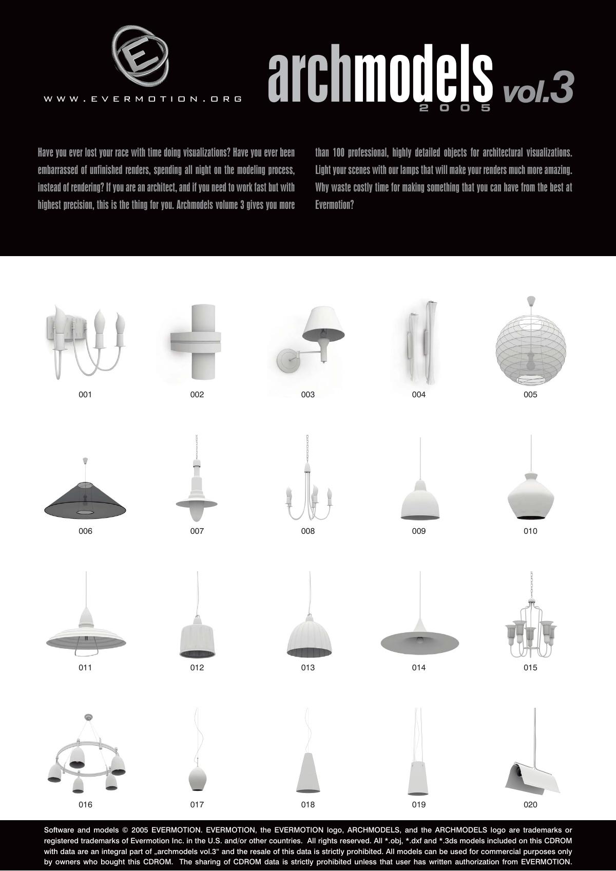 Evermotion Archmodels Vol 003 [lamps] - thumbnail 1