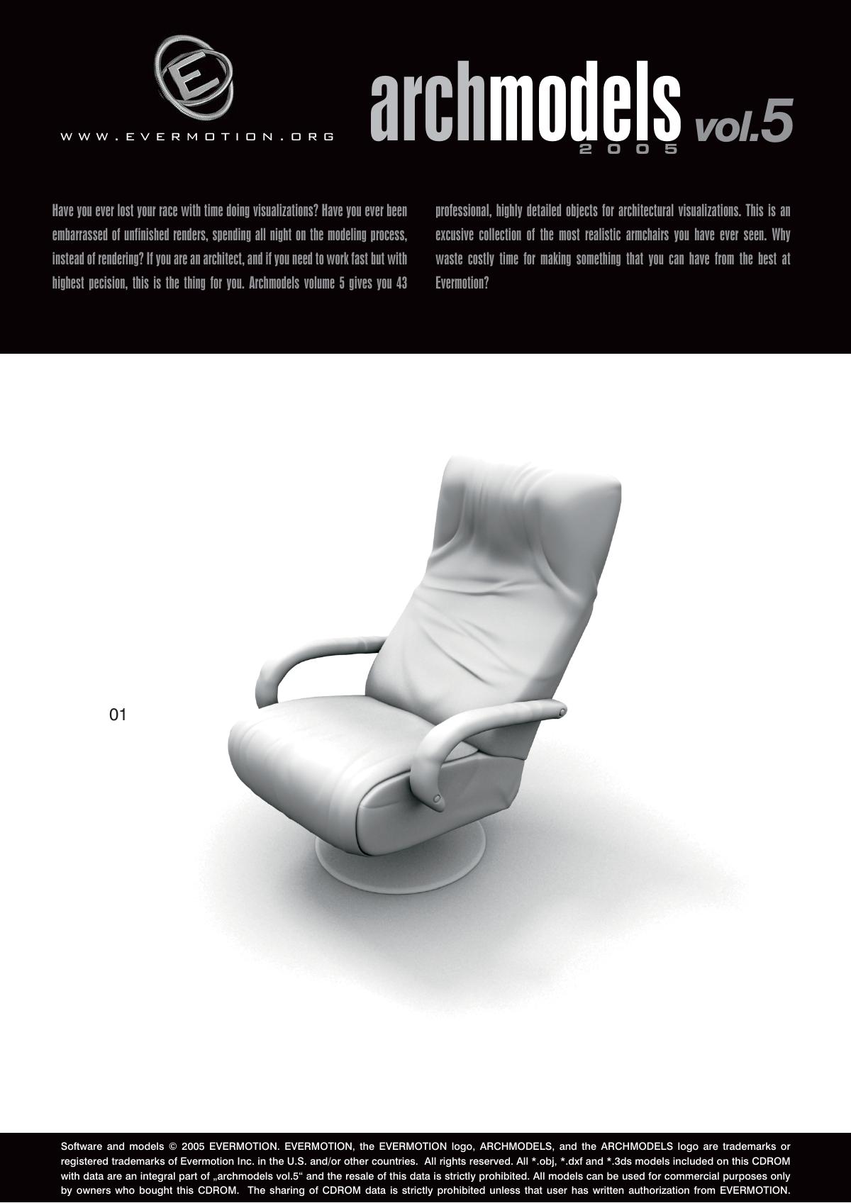 Evermotion Archmodels Vol 005 [Stylish chair] - thumbnail 1