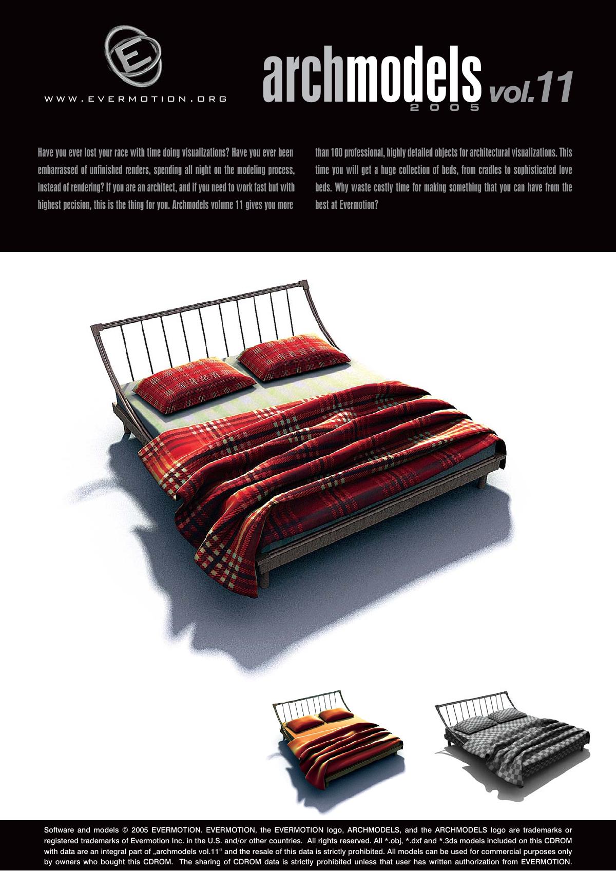 Evermotion Archmodels Vol 011 [bed] - thumbnail 1