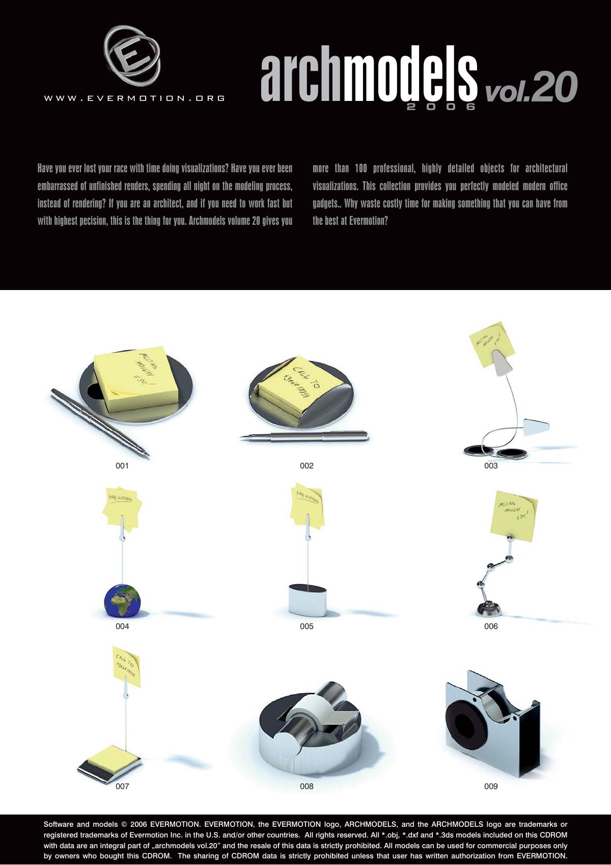 Evermotion Archmodels Vol 020 [Office Supplies] - thumbnail 1