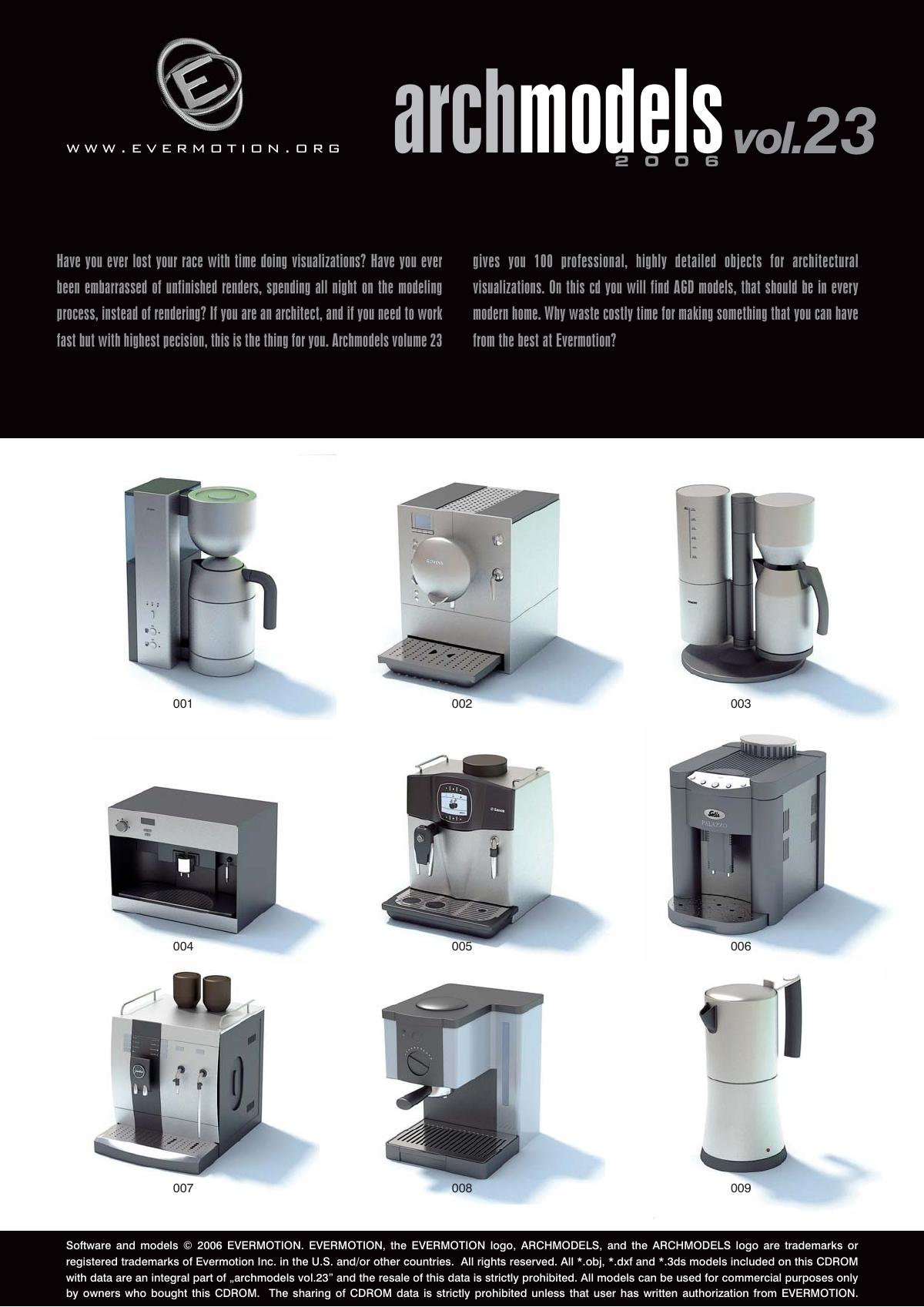 Evermotion Archmodels Vol 023 [ Kitchen and bathroom appliances] - thumbnail 1