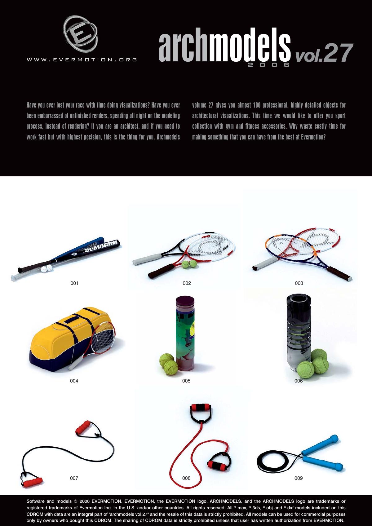 Evermotion Archmodels Vol 027 [Fitness Equipment] - thumbnail 1