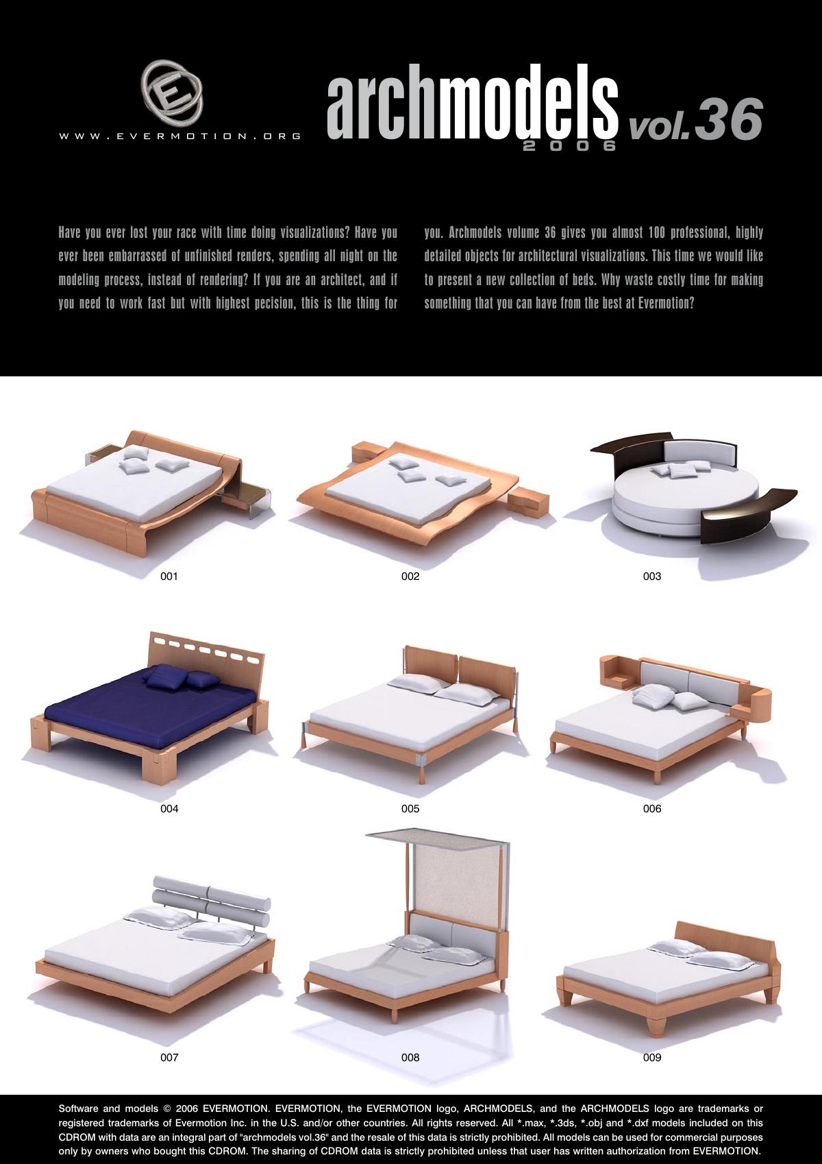 Evermotion Archmodels Vol 036 [bed] - thumbnail 1