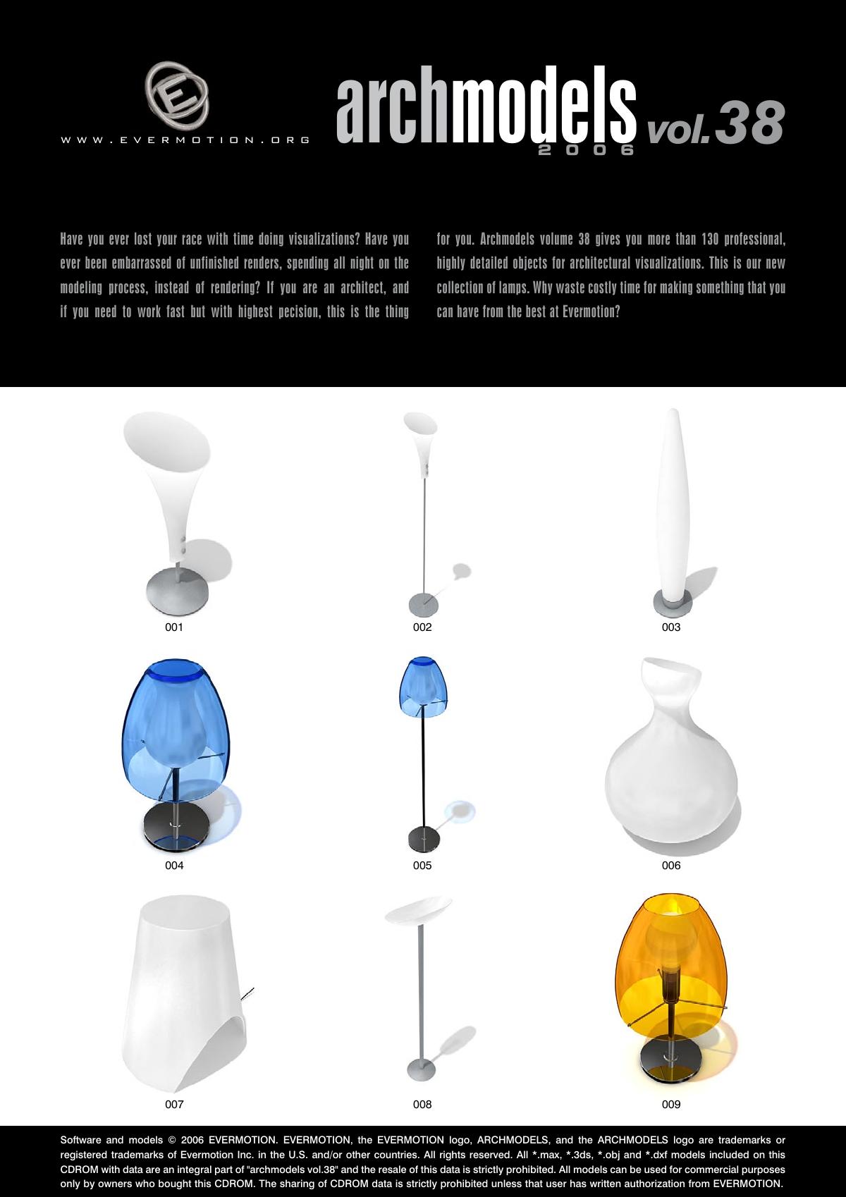 Evermotion Archmodels Vol 038 [lamps] - thumbnail 1