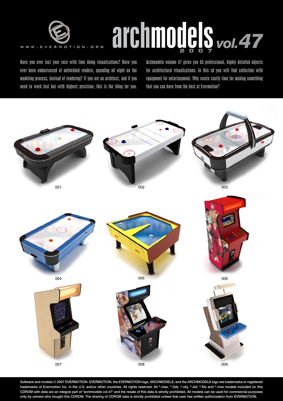 Evermotion Archmodels Vol 047 [Game arcade equipment] - thumbnail 1