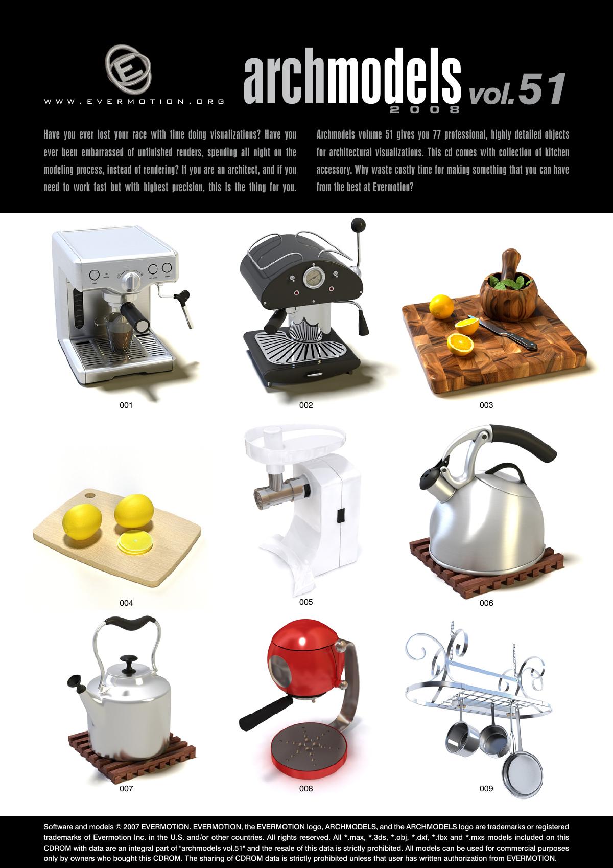 Evermotion Archmodels Vol 051 [kitchen supplies] - thumbnail 1