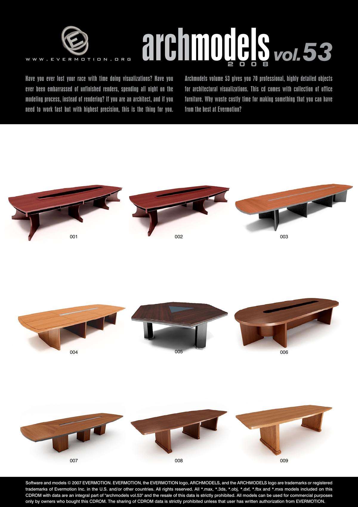 Evermotion Archmodels Vol 053 [office furniture] - thumbnail 1