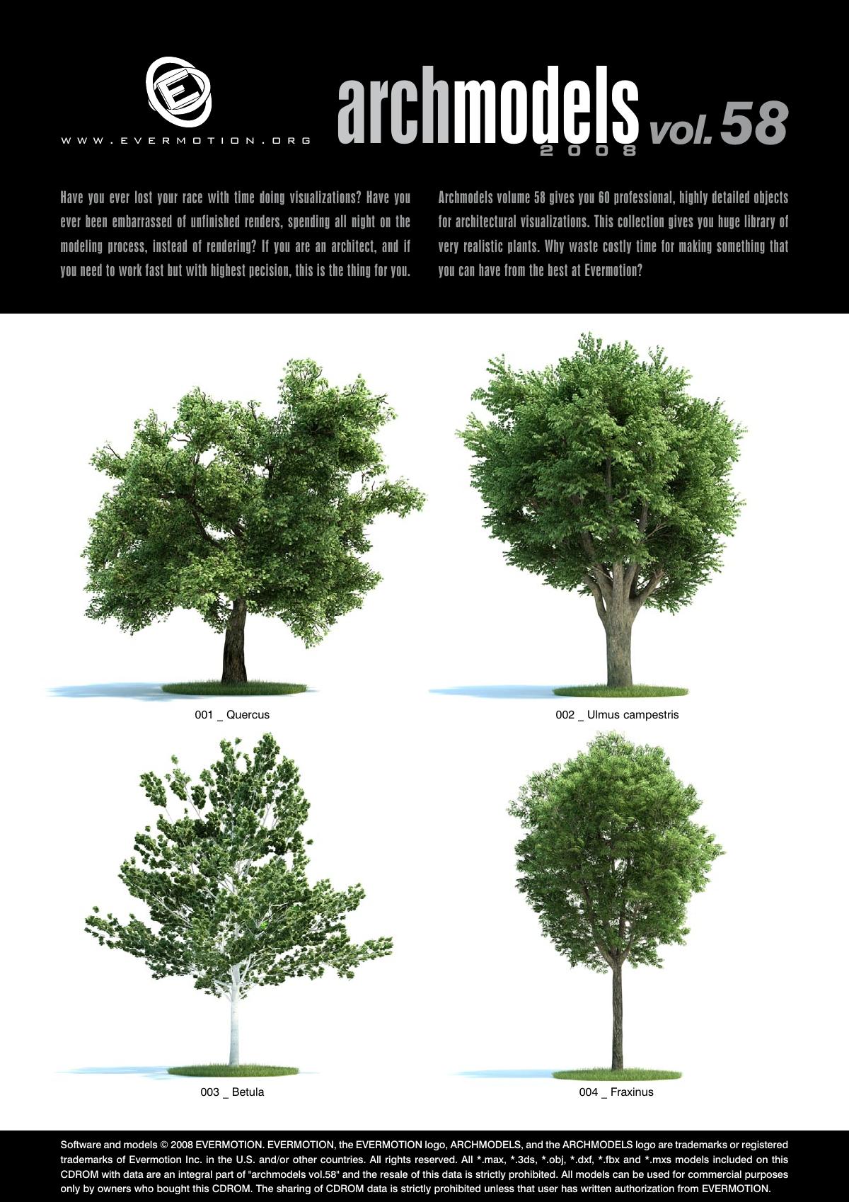 Evermotion Archmodels Vol 058 [trees] - thumbnail 1