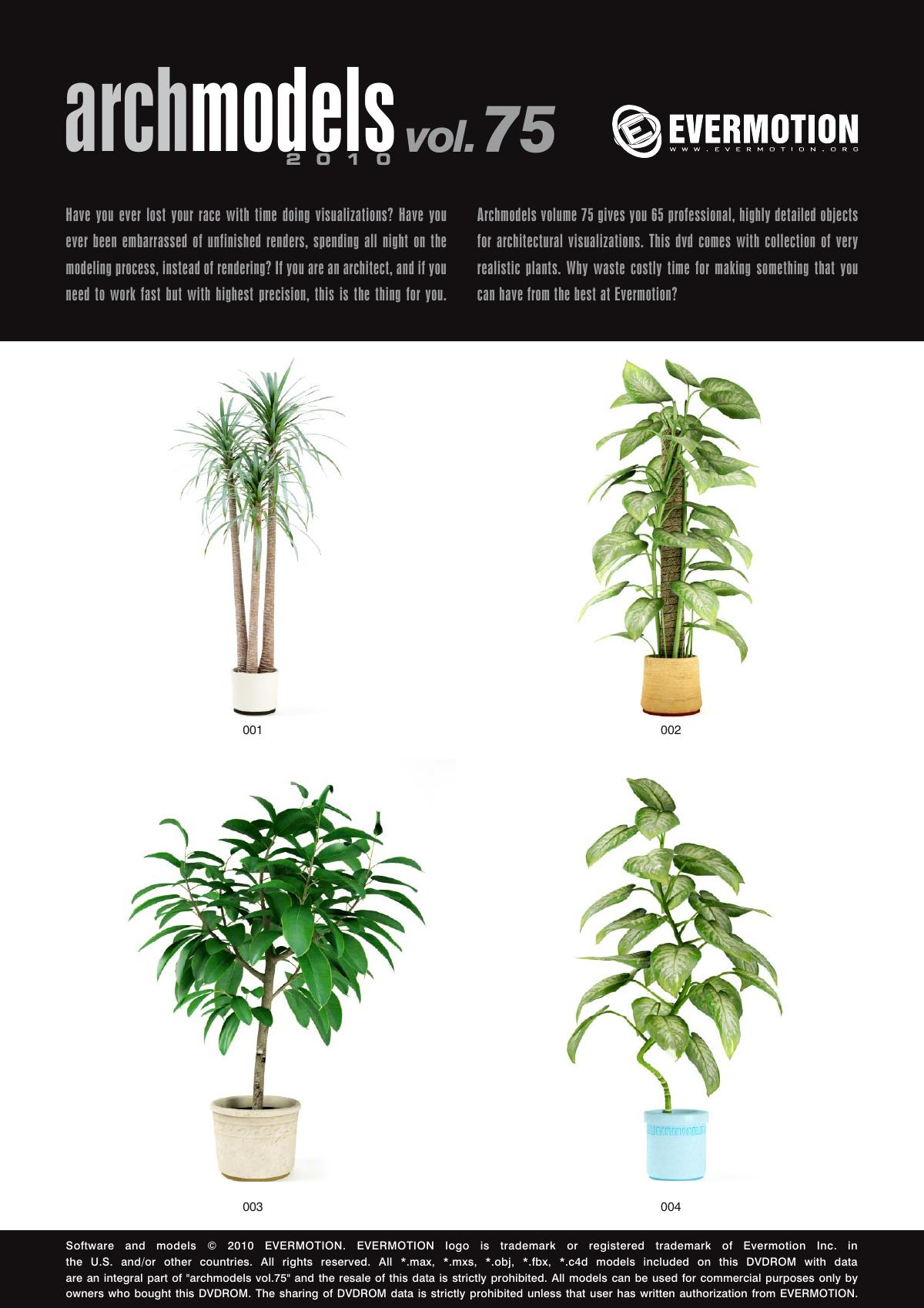 Evermotion Archmodels Vol 075 [Houseplant] - thumbnail 1