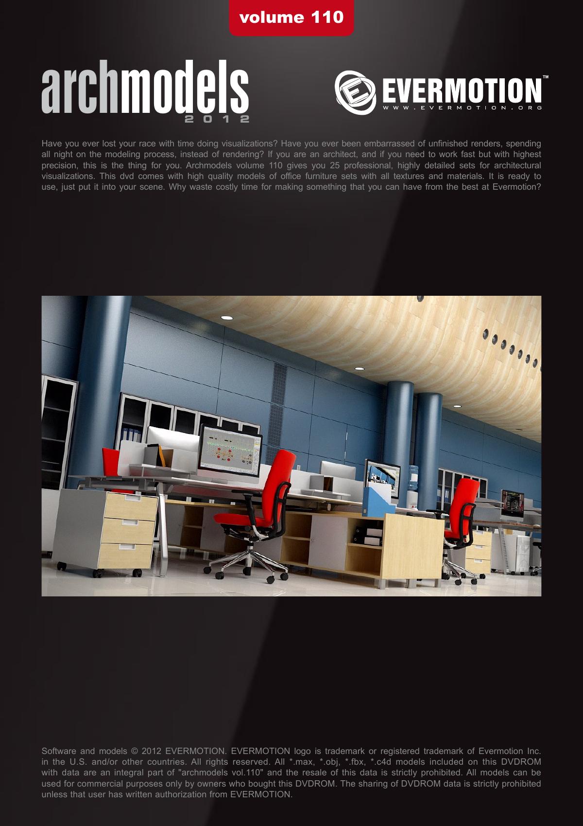 Evermotion Archmodels Vol 110 [office furniture] - thumbnail 1