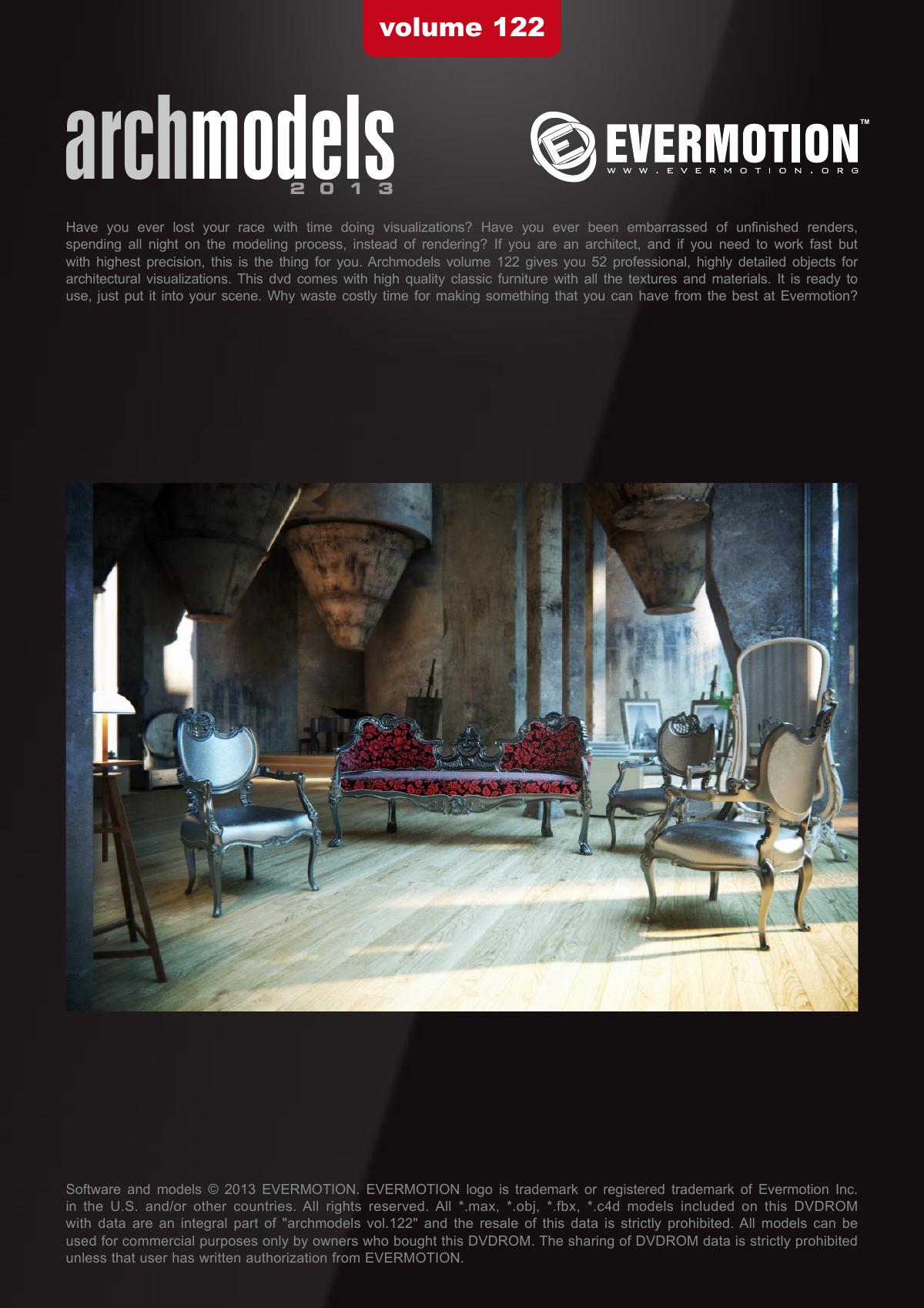 Evermotion Archmodels Vol 122 [New European style furniture] - thumbnail 1