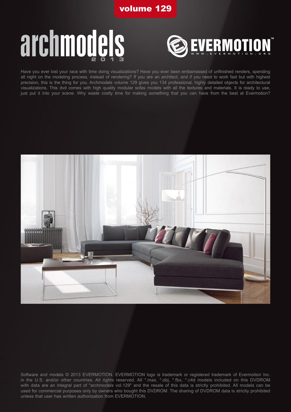 Evermotion Archmodels Vol 129 [modern sofa] - thumbnail 1