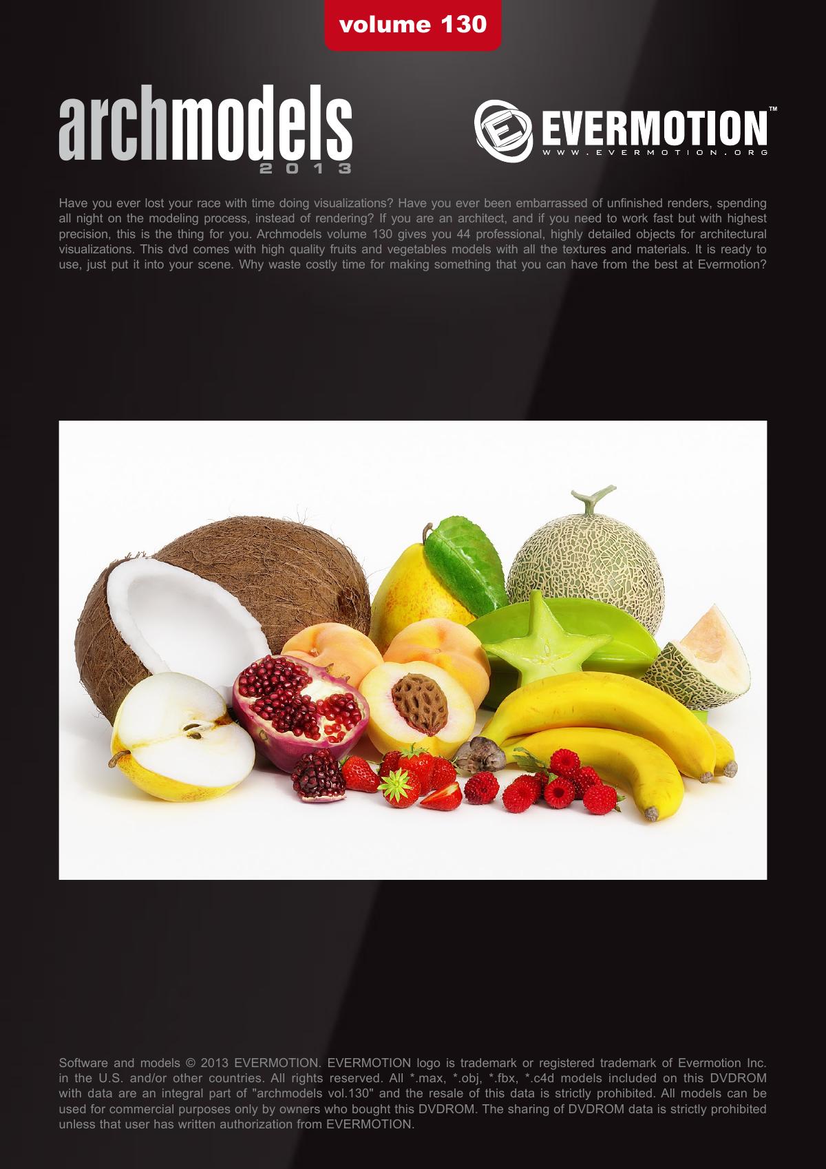 Evermotion Archmodels Vol 130 [fruit and vegetable] - thumbnail 1