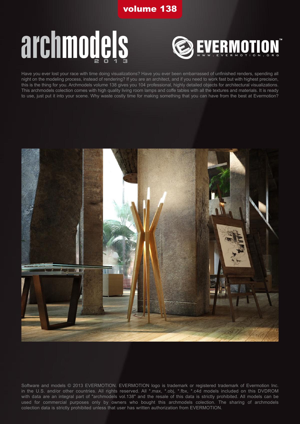 Evermotion Archmodels Vol 138 [Coffee table and floor lamp] - thumbnail 1