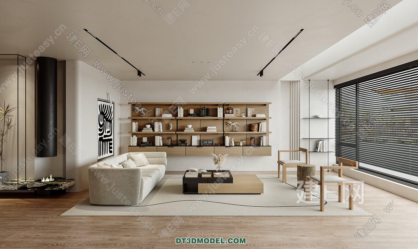 CORONA LIVING ROOM 3D MODELS – 007 - thumbnail 1