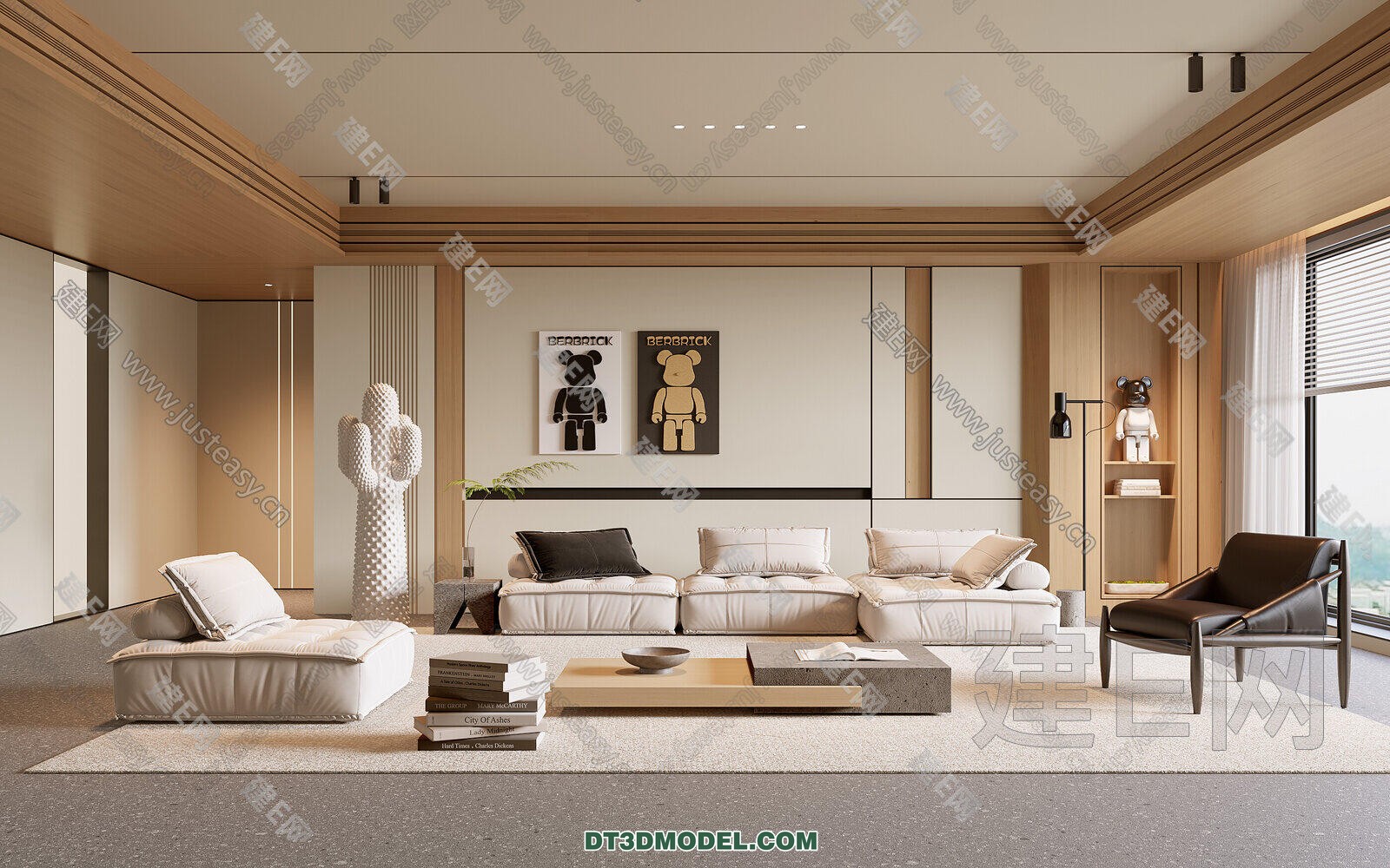 CORONA LIVING ROOM 3D MODELS – 012 - thumbnail 1