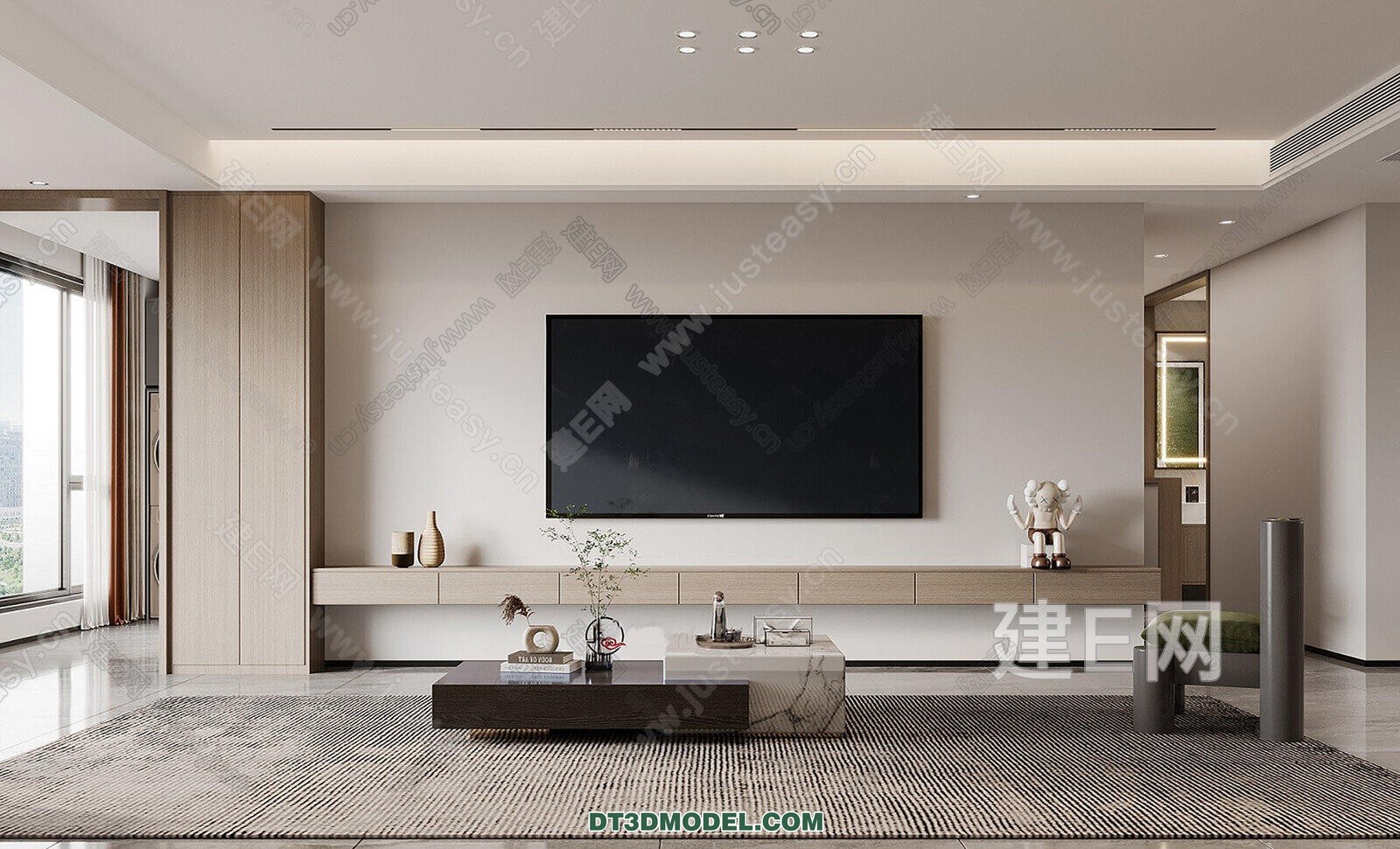 CORONA LIVING ROOM 3D MODELS – 023 - thumbnail 1