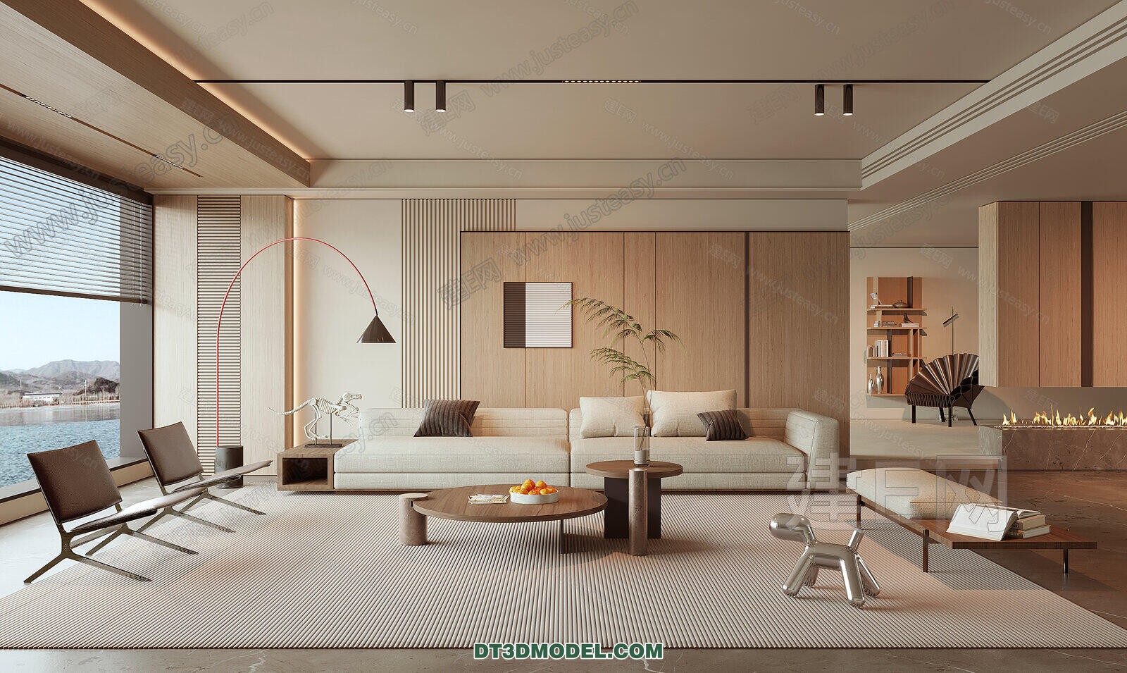 CORONA LIVING ROOM 3D MODELS – 024 - thumbnail 1