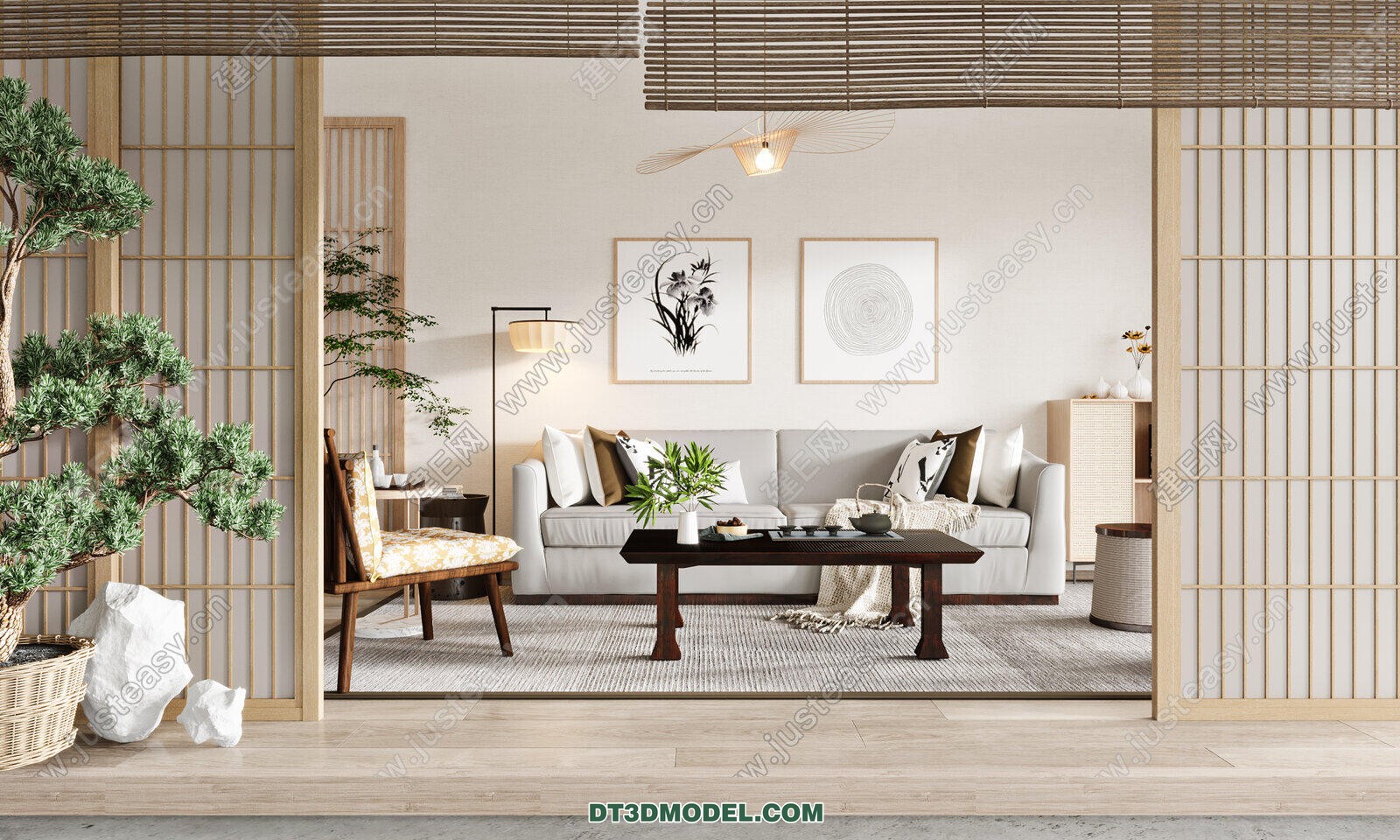 CORONA LIVING ROOM 3D MODELS – 027 - thumbnail 1