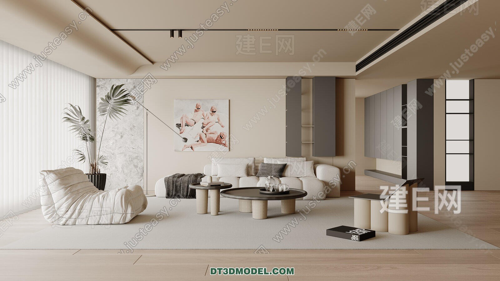 CORONA LIVING ROOM 3D MODELS – 029 - thumbnail 1