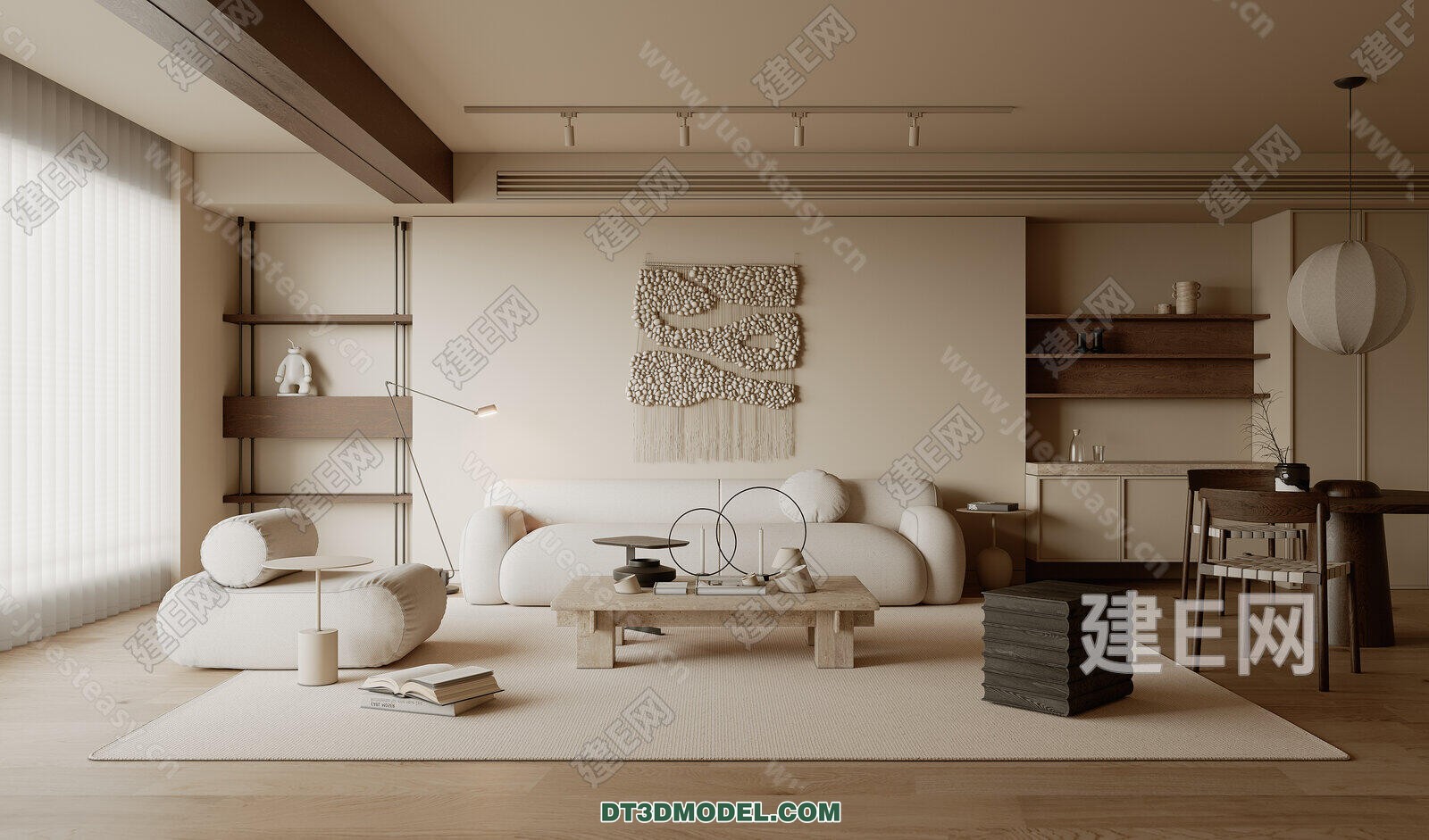 CORONA LIVING ROOM 3D MODELS – 030 - thumbnail 1