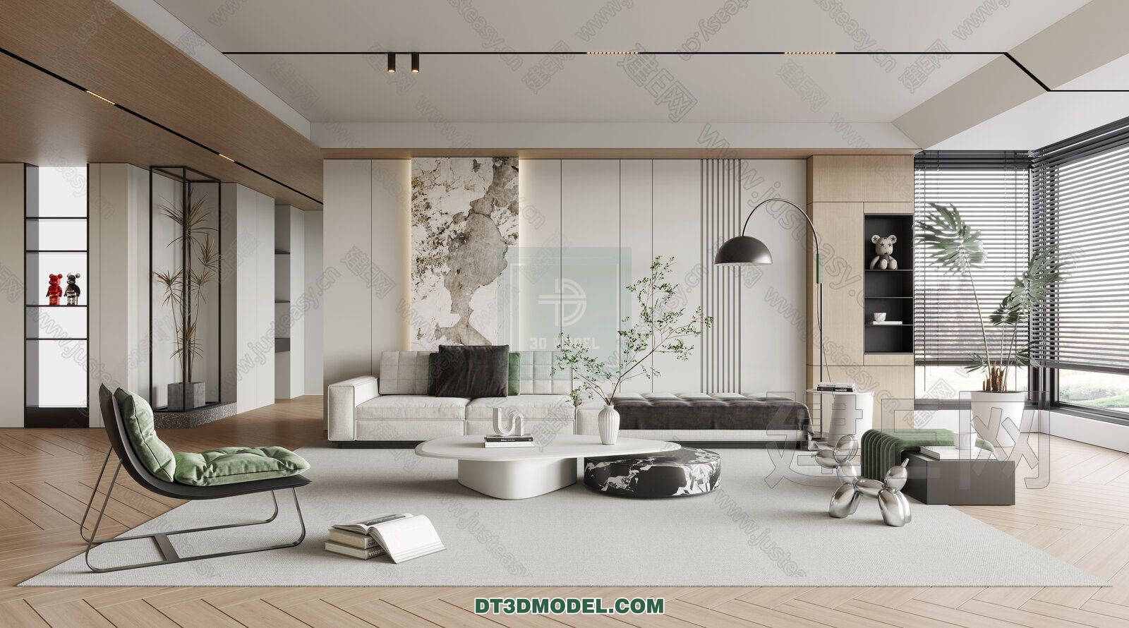 CORONA LIVING ROOM 3D MODELS – 033 - thumbnail 1