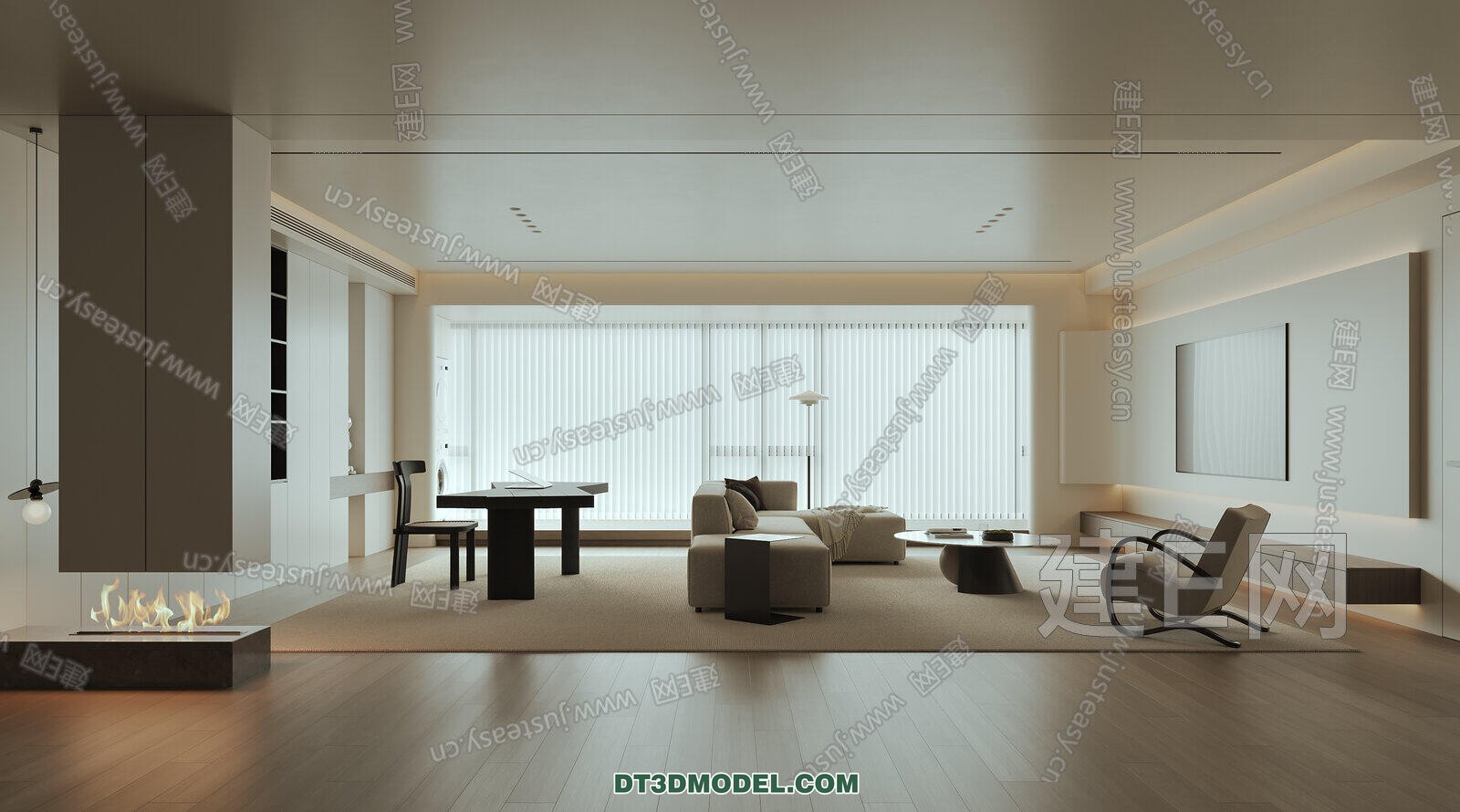 CORONA LIVING ROOM 3D MODELS – 034 - thumbnail 1