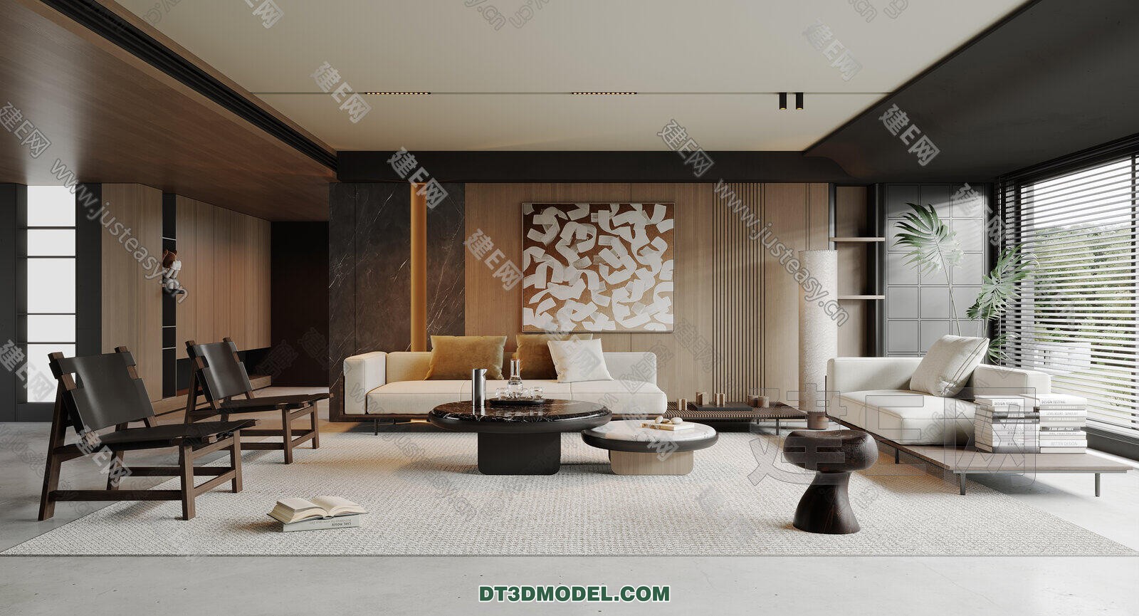 CORONA LIVING ROOM 3D MODELS – 036 - thumbnail 1