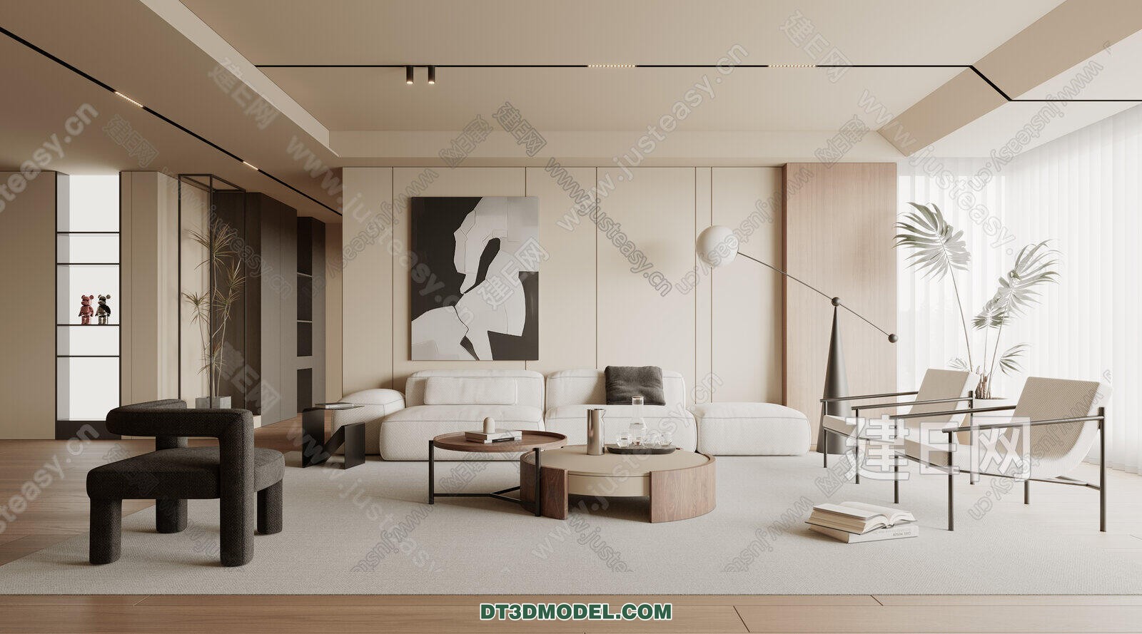 CORONA LIVING ROOM 3D MODELS – 039 - thumbnail 1