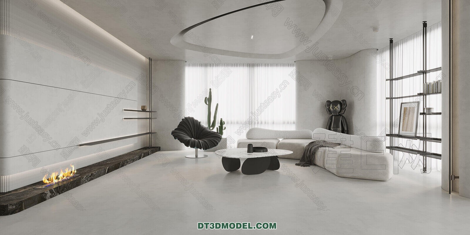 CORONA LIVING ROOM 3D MODELS – 040 - thumbnail 1