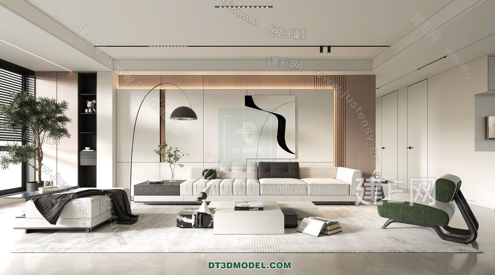 CORONA LIVING ROOM 3D MODELS – 042 - thumbnail 1