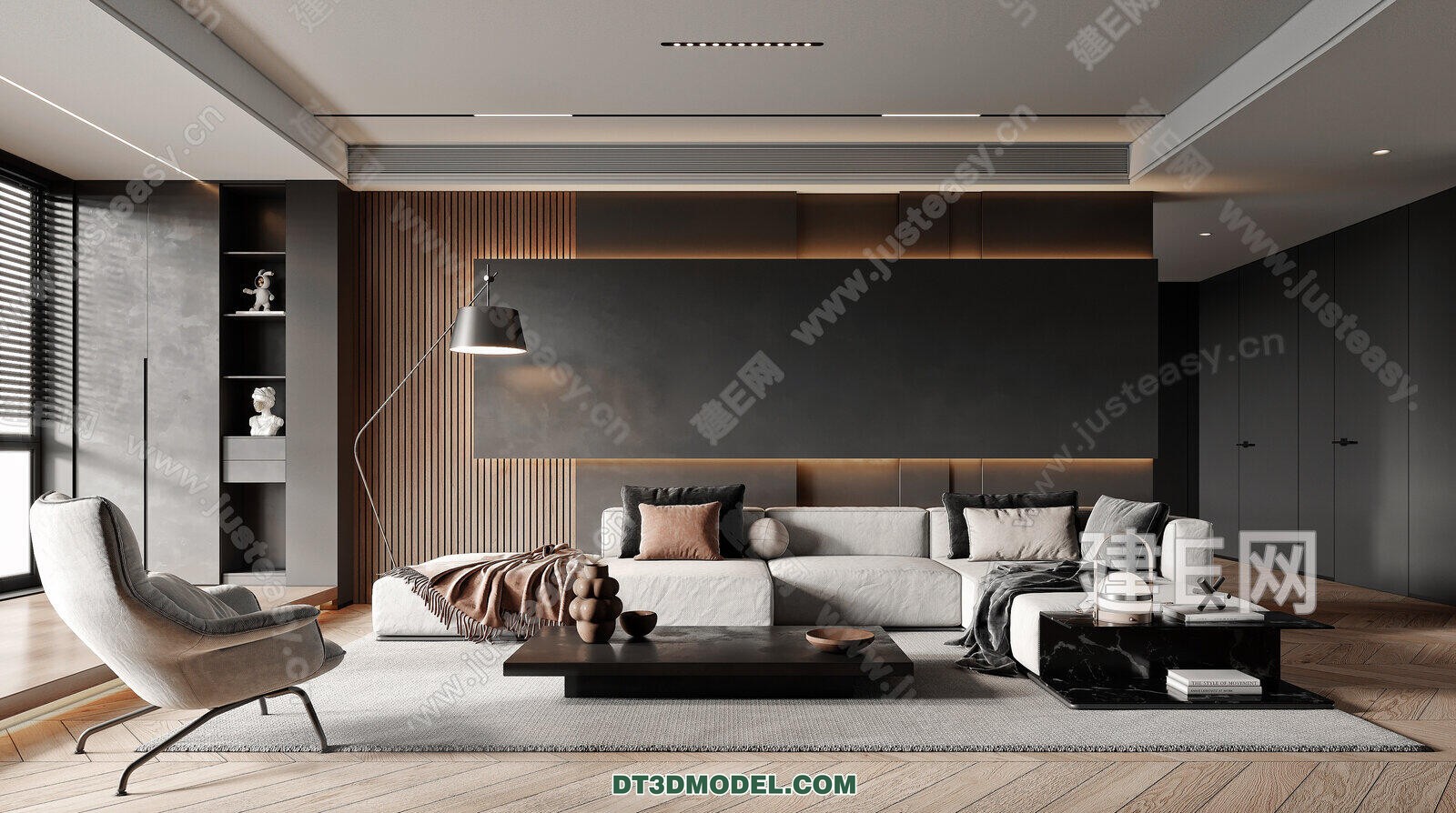 CORONA LIVING ROOM 3D MODELS – 044 - thumbnail 1