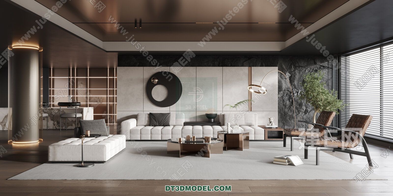 CORONA LIVING ROOM 3D MODELS – 049 - thumbnail 1