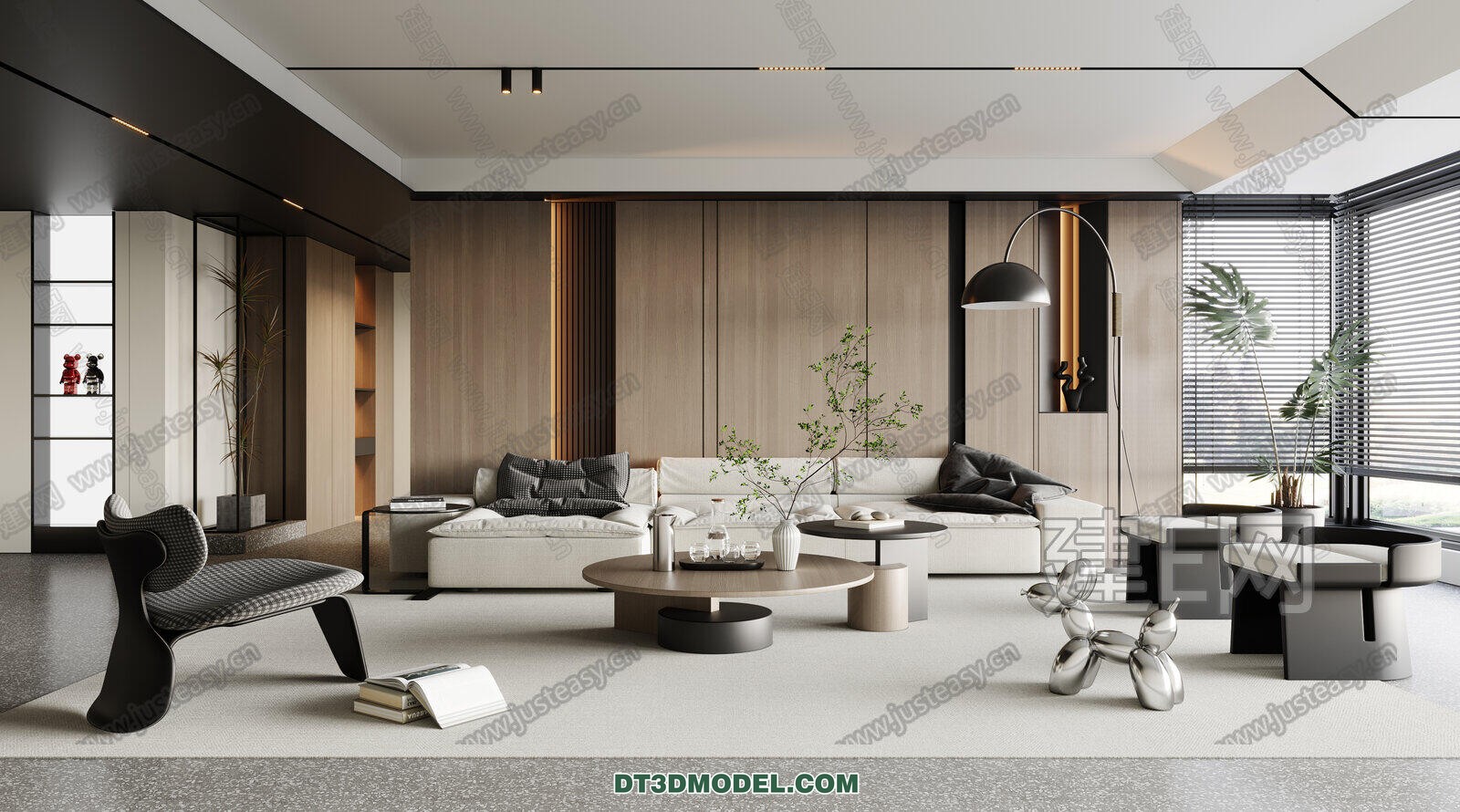 CORONA LIVING ROOM 3D MODELS – 053 - thumbnail 1