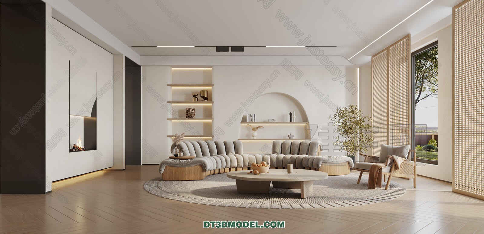 CORONA LIVING ROOM 3D MODELS – 061 - thumbnail 1