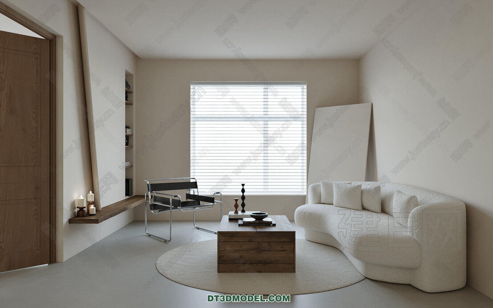 CORONA LIVING ROOM 3D MODELS – 069 - thumbnail 1