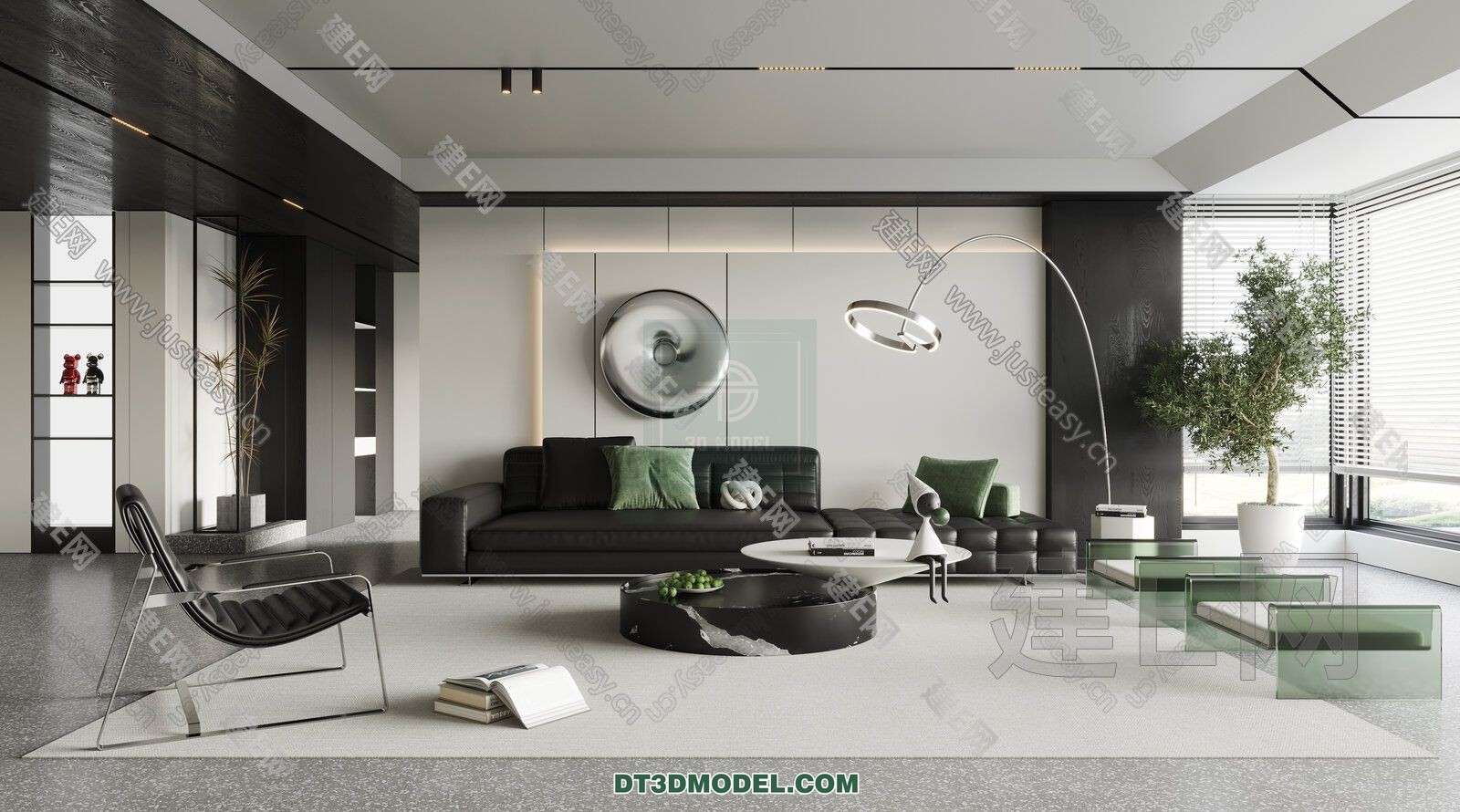 CORONA LIVING ROOM 3D MODELS – 073 - thumbnail 1