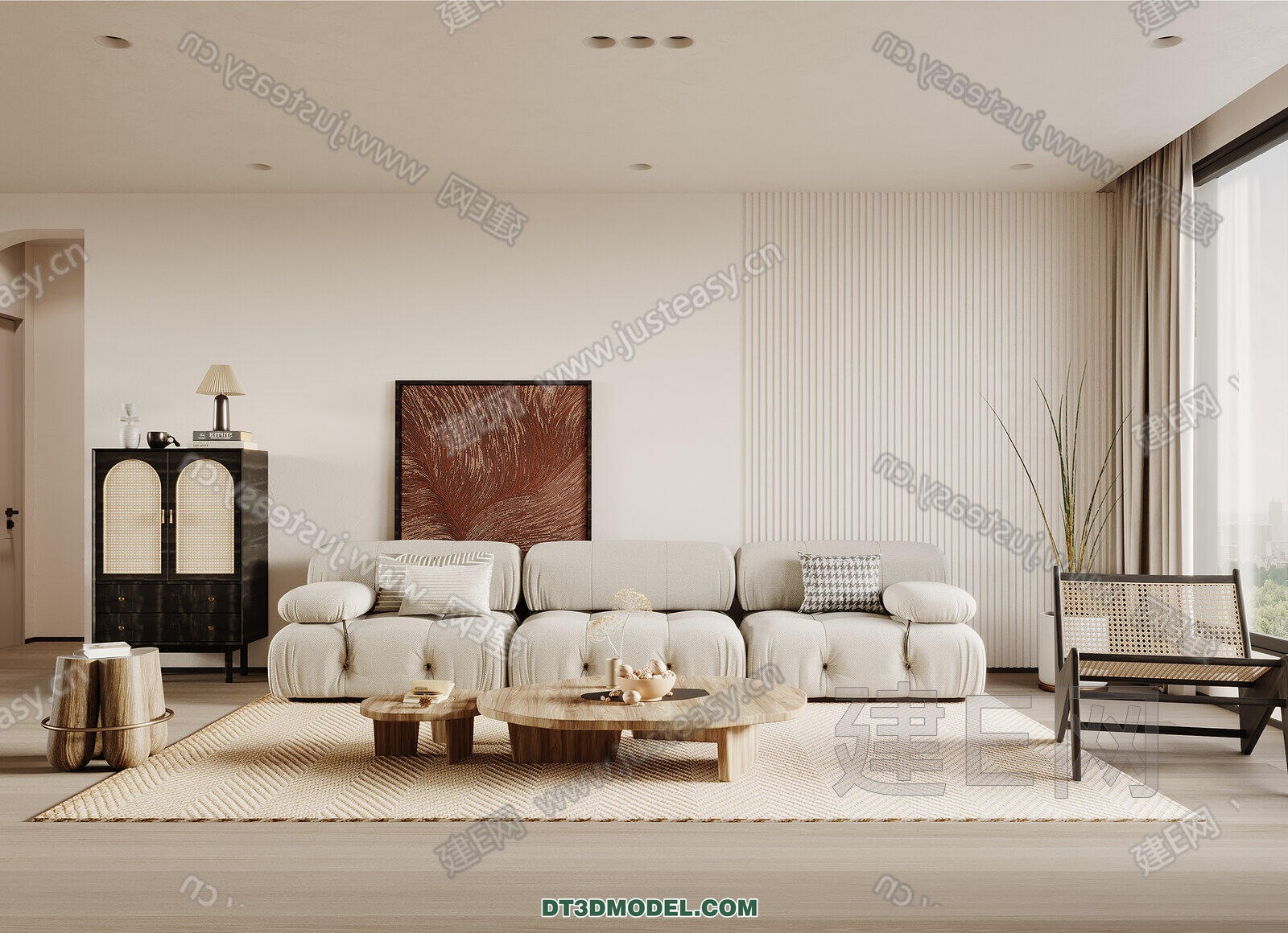 CORONA LIVING ROOM 3D MODELS – 077 - thumbnail 1