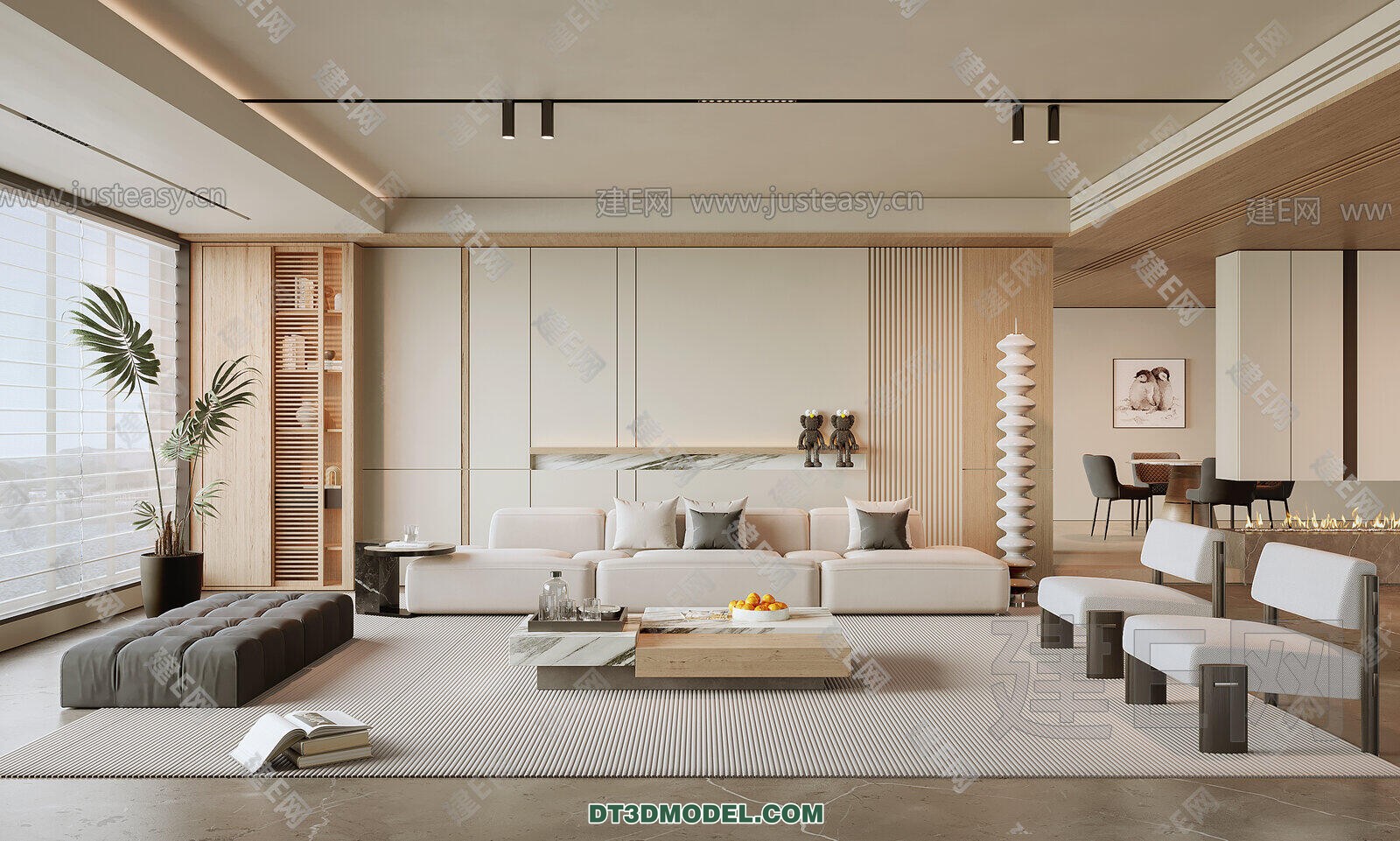 CORONA LIVING ROOM 3D MODELS – 085 - thumbnail 1