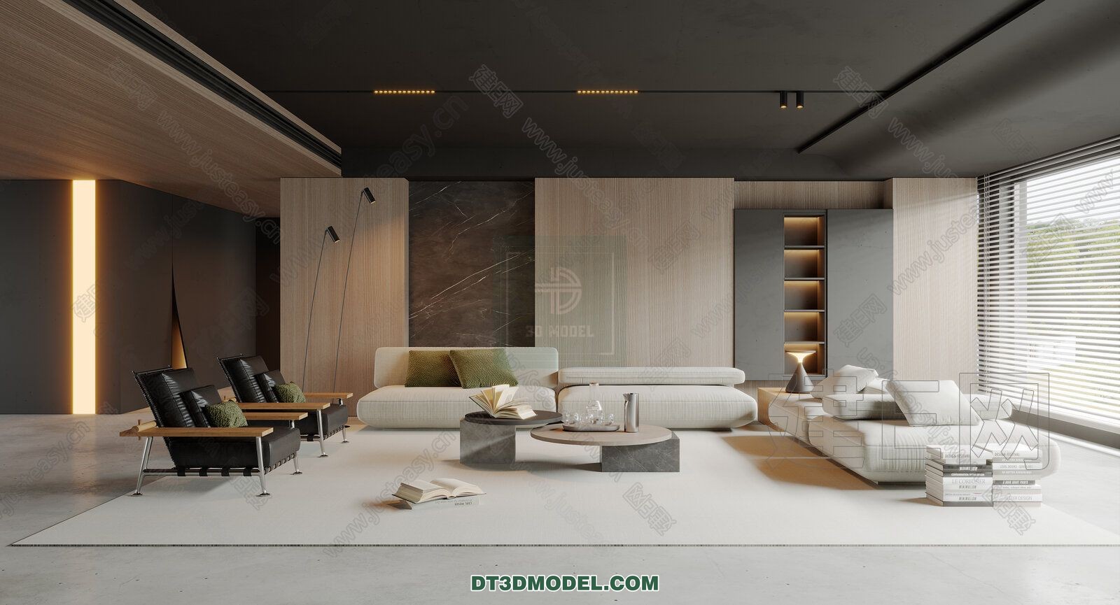 CORONA LIVING ROOM 3D MODELS – 090 - thumbnail 1