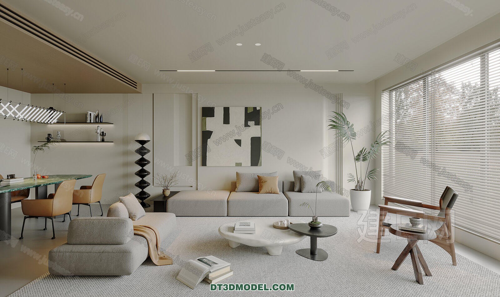 CORONA LIVING ROOM 3D MODELS – 100 - thumbnail 1