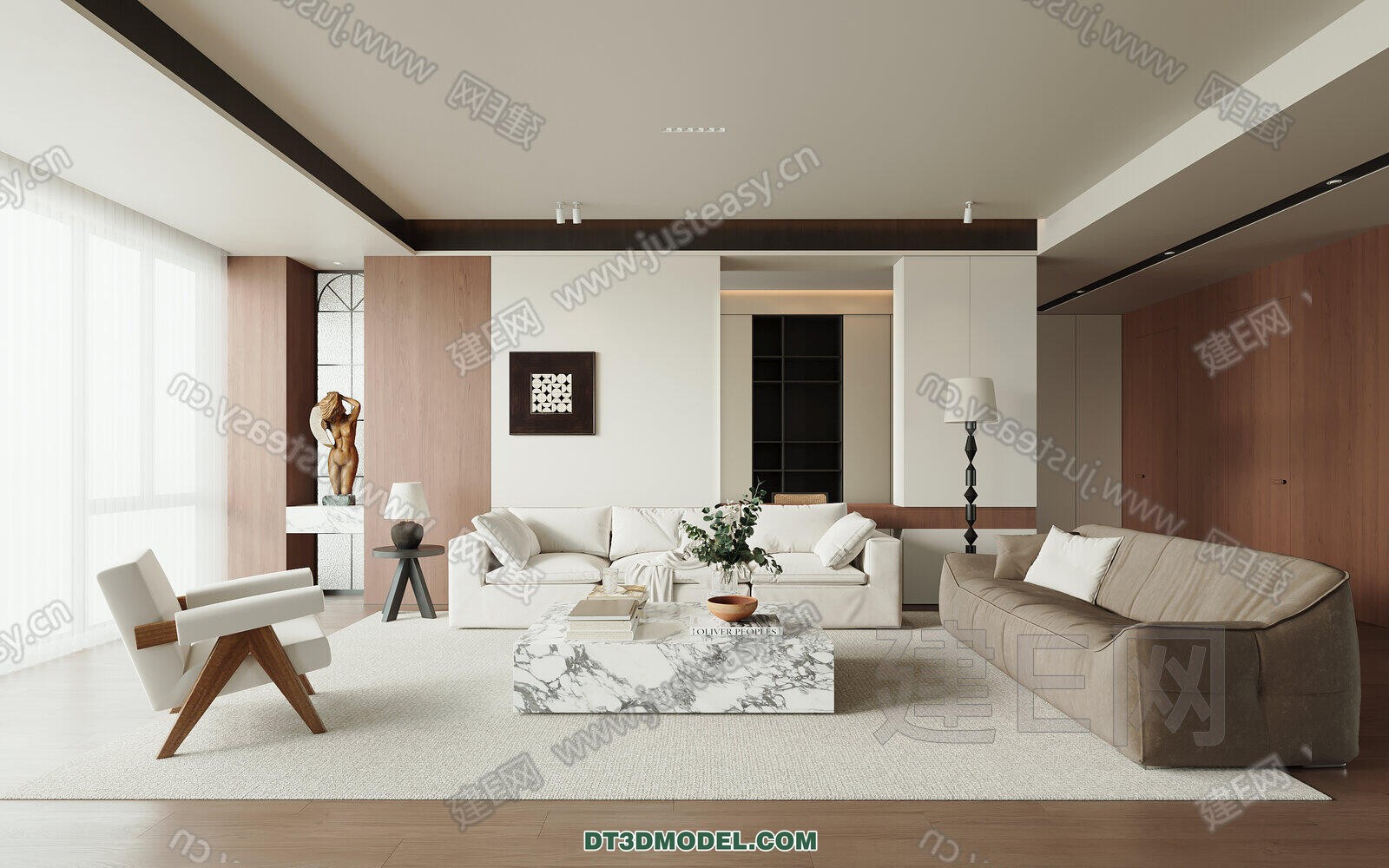 CORONA LIVING ROOM 3D MODELS – 101 - thumbnail 1