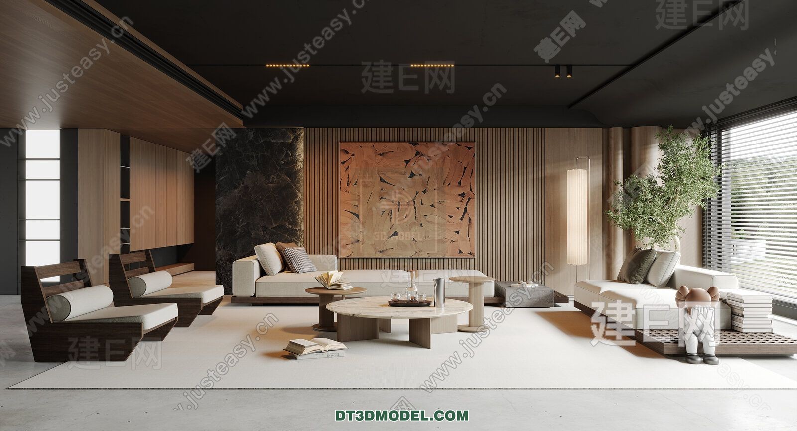 CORONA LIVING ROOM 3D MODELS – 109 - thumbnail 1