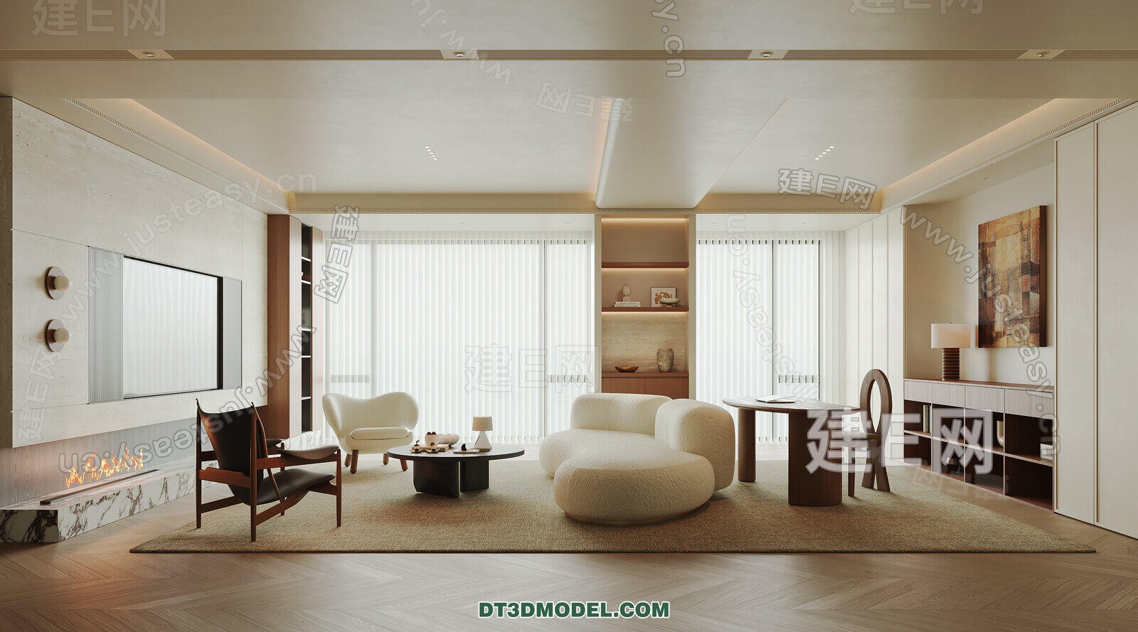 CORONA LIVING ROOM 3D MODELS – 111 - thumbnail 1