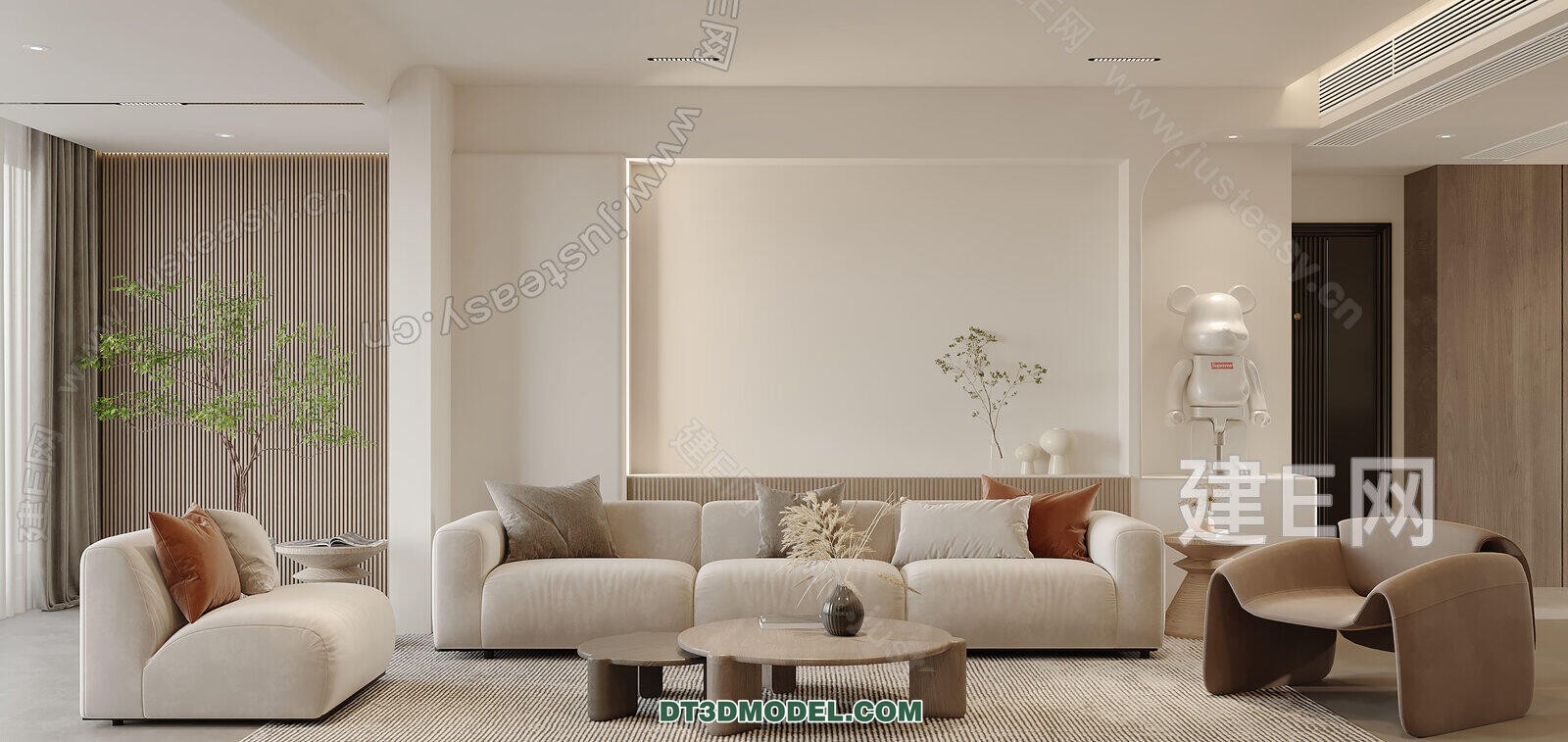 CORONA LIVING ROOM 3D MODELS – 116 - thumbnail 1