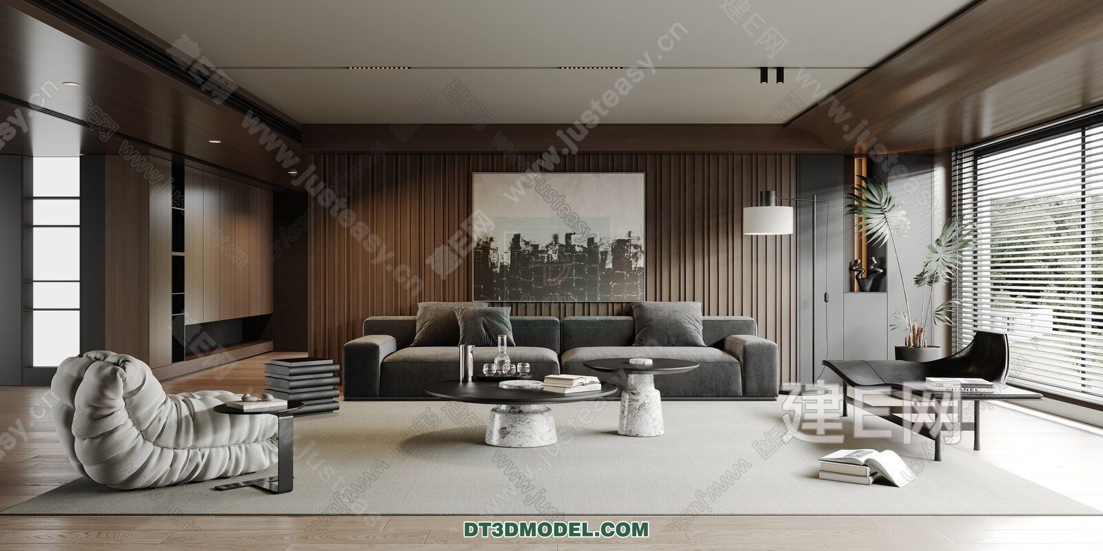 CORONA LIVING ROOM 3D MODELS – 119 - thumbnail 1